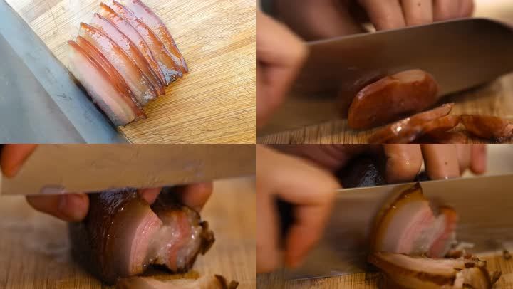 四川腊肉切肉