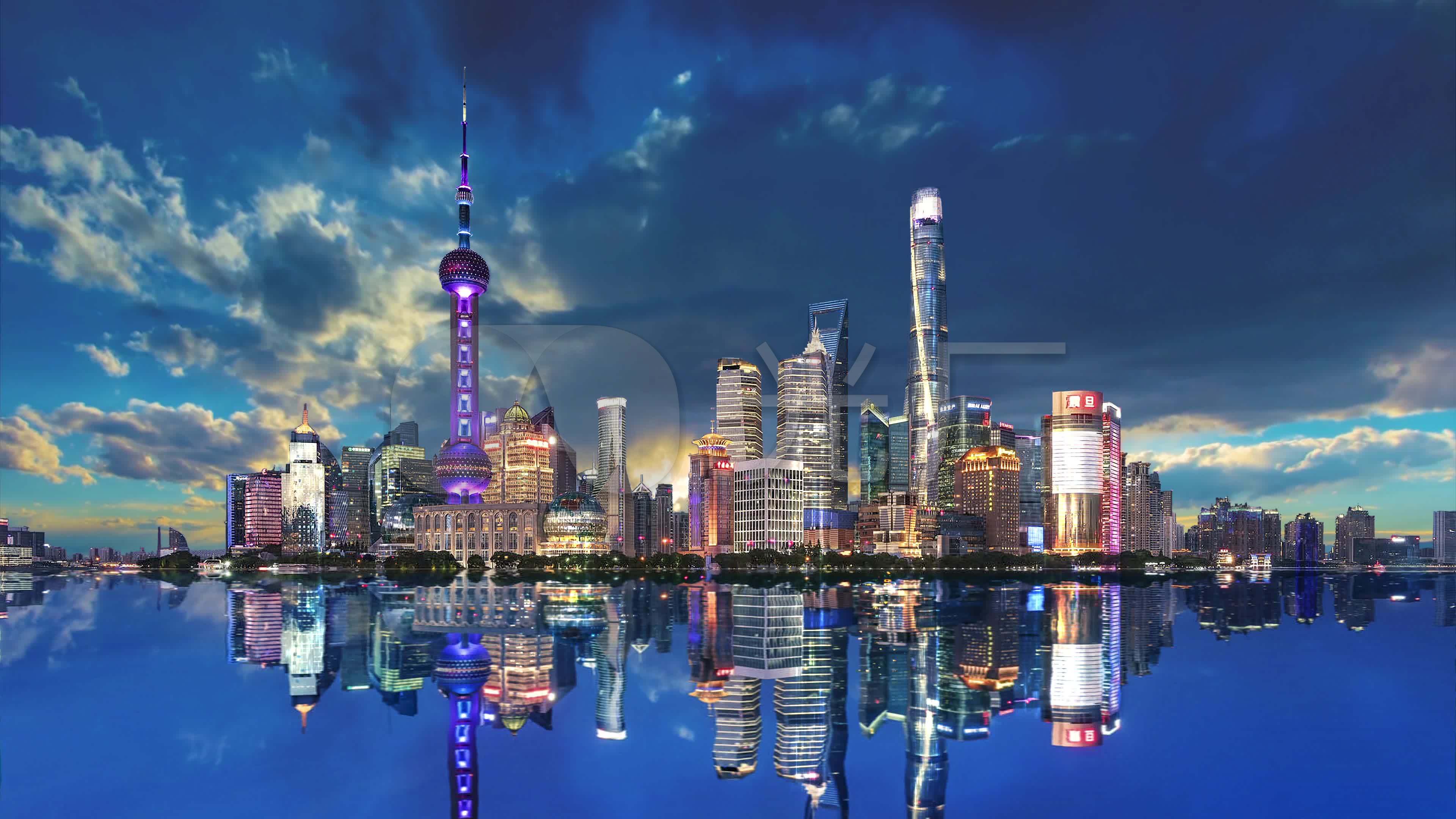 上海地标建筑城市夜景宣传片北上广