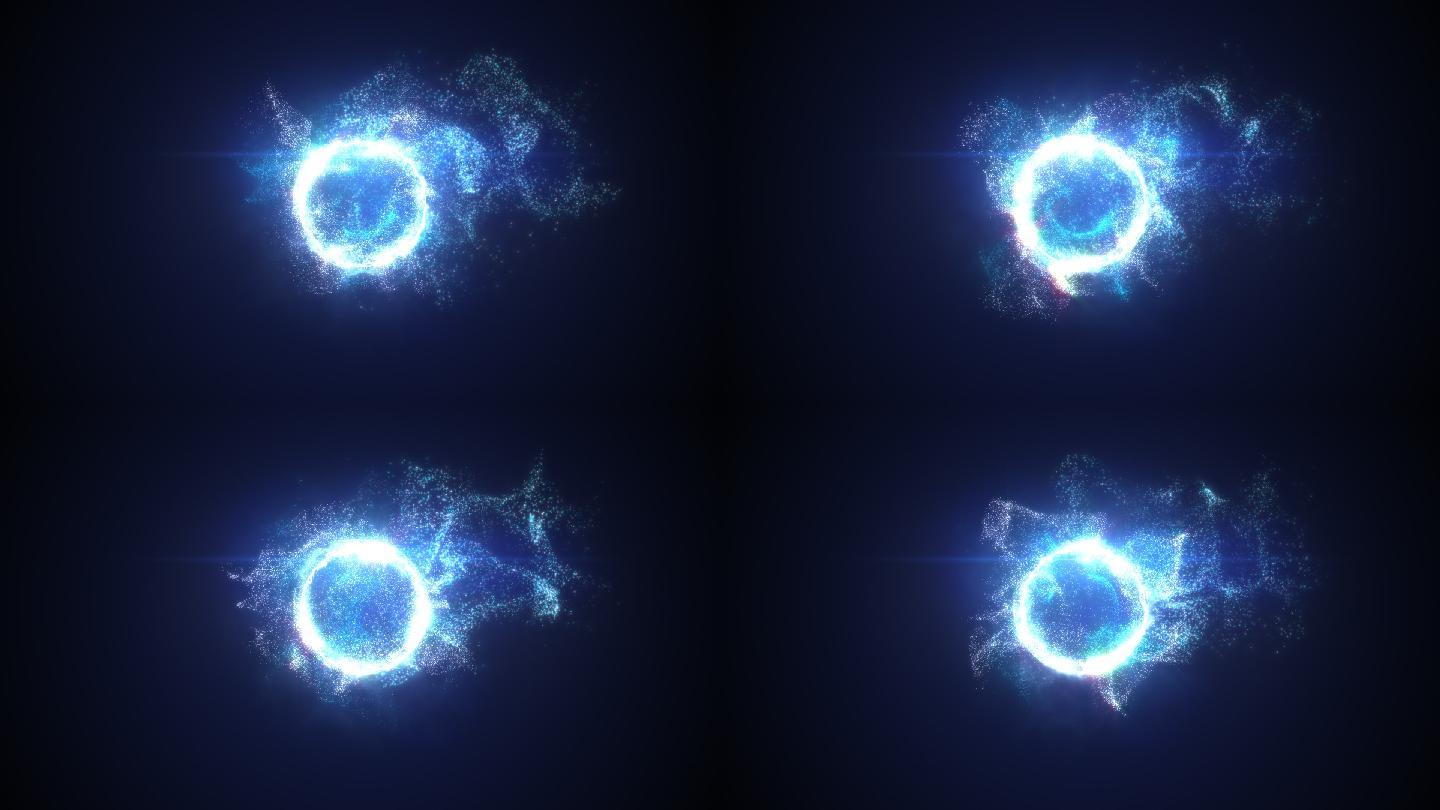 游戏超级能量圈发光粒子特效素材