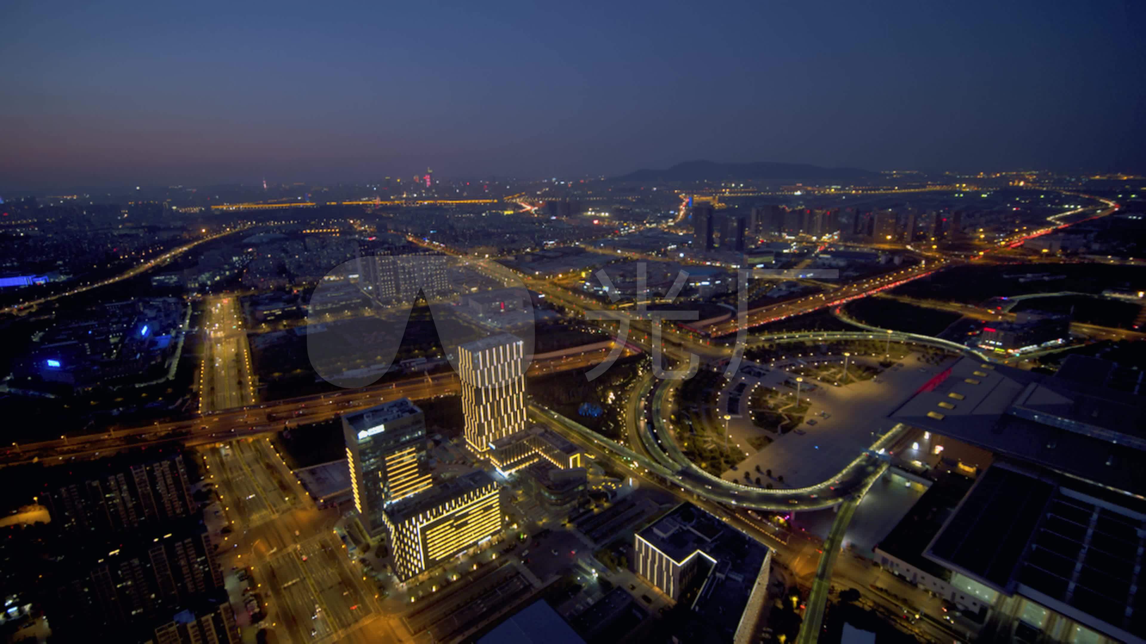 南京南站大夜景_3840x2160_高清视频素材下载(编号:)