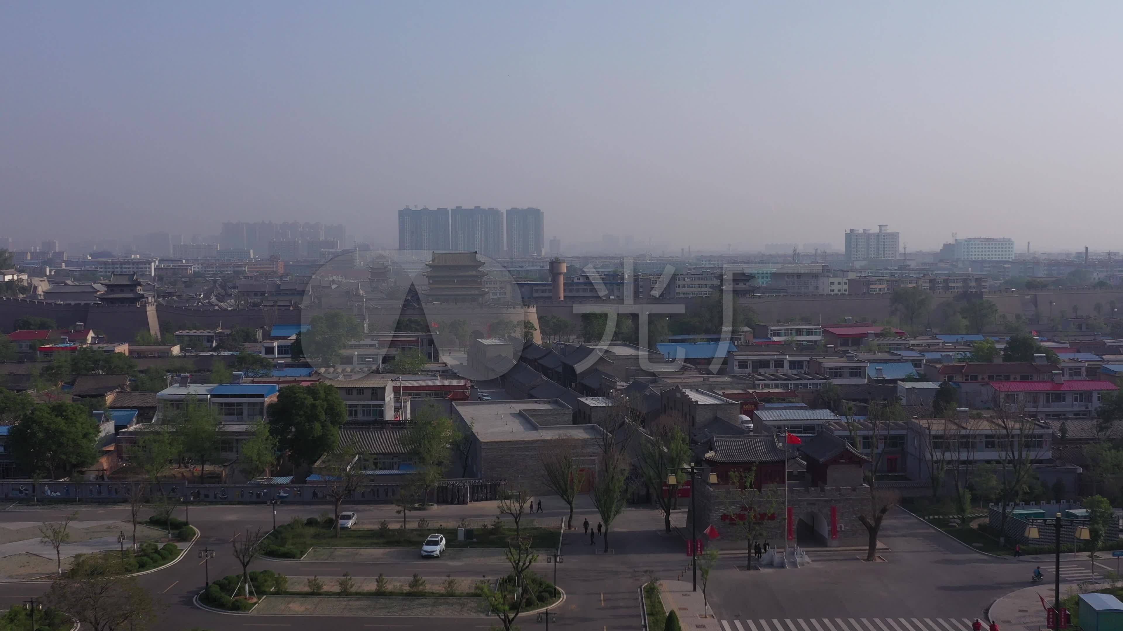4k-原素材-忻州古城南城门楼_3840x2160_高清视频素材下载(编号