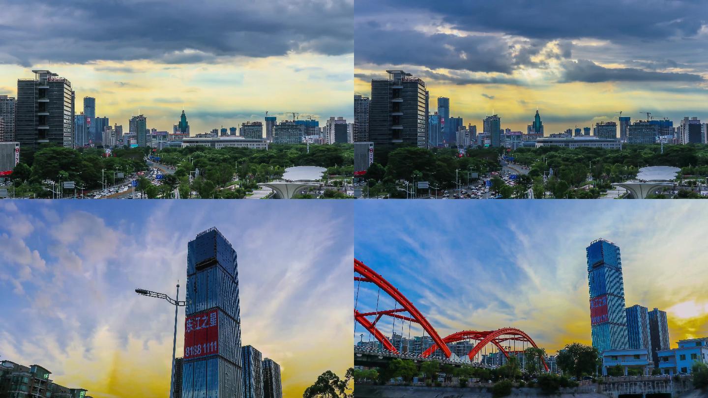 东莞市区鸿福路,鸿福桥,东江之星延时摄影