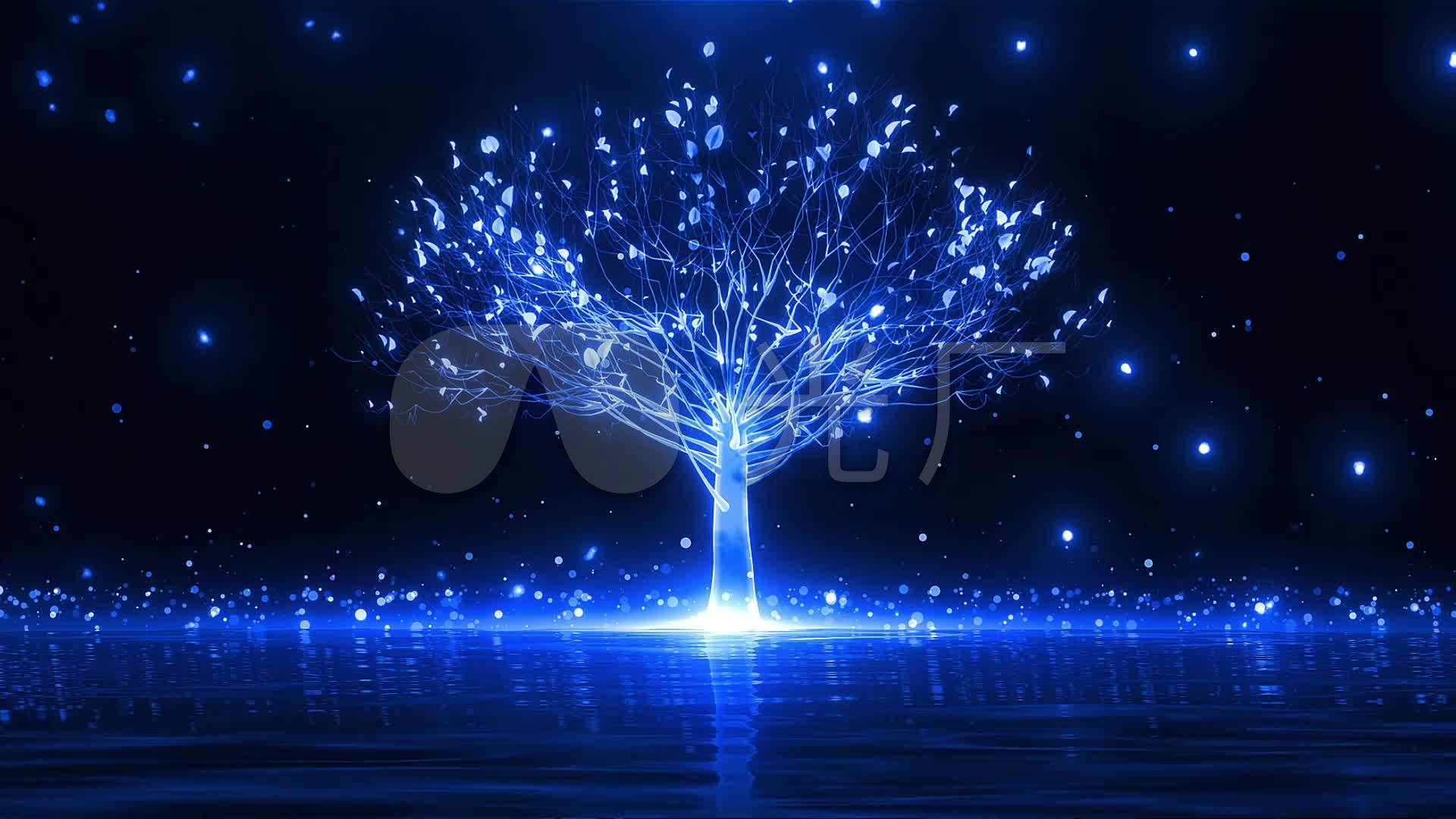蓝色梦幻树