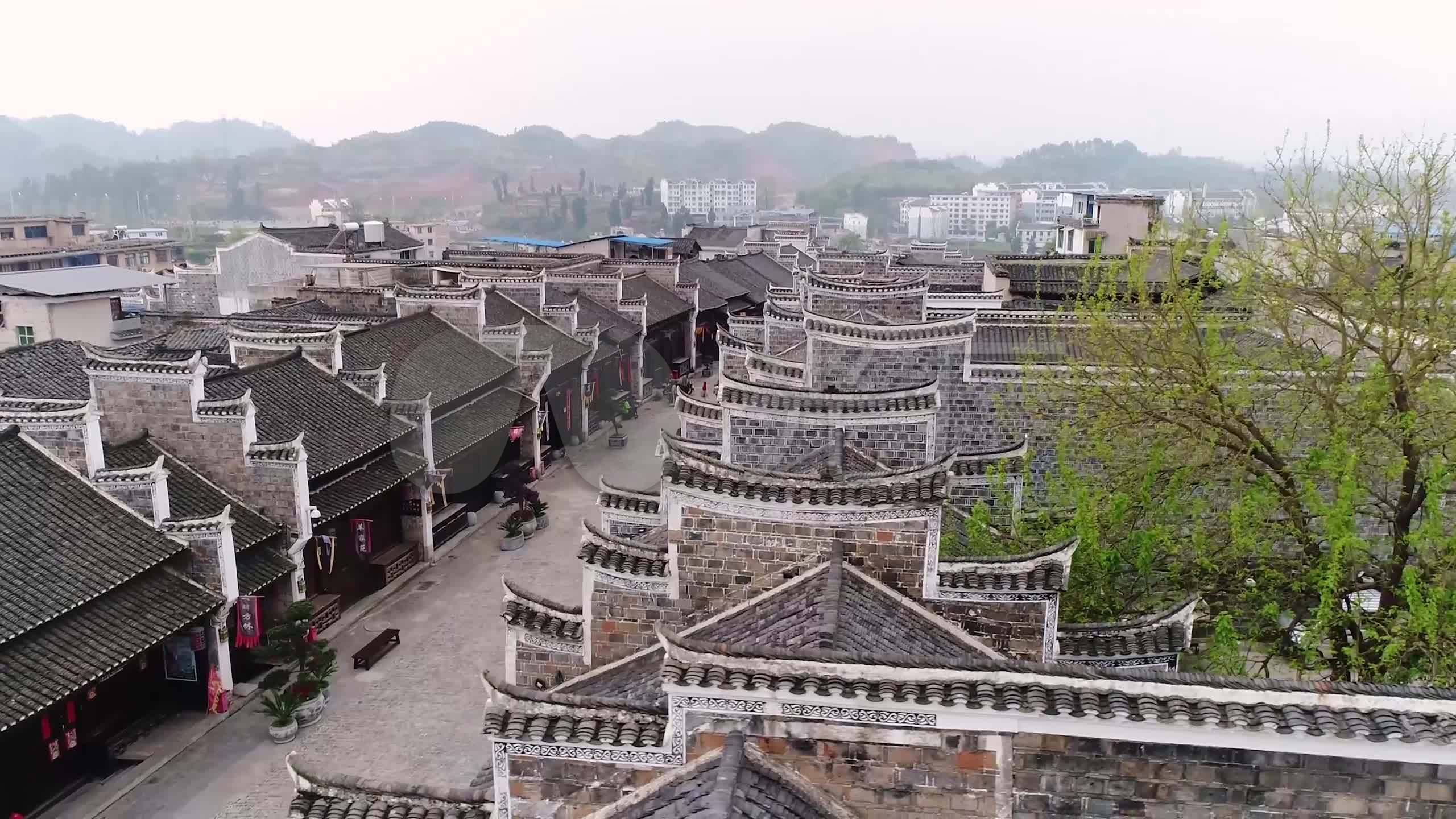 贵州黄平县旧州古镇_2560x1440_高清视频素材下载(:)