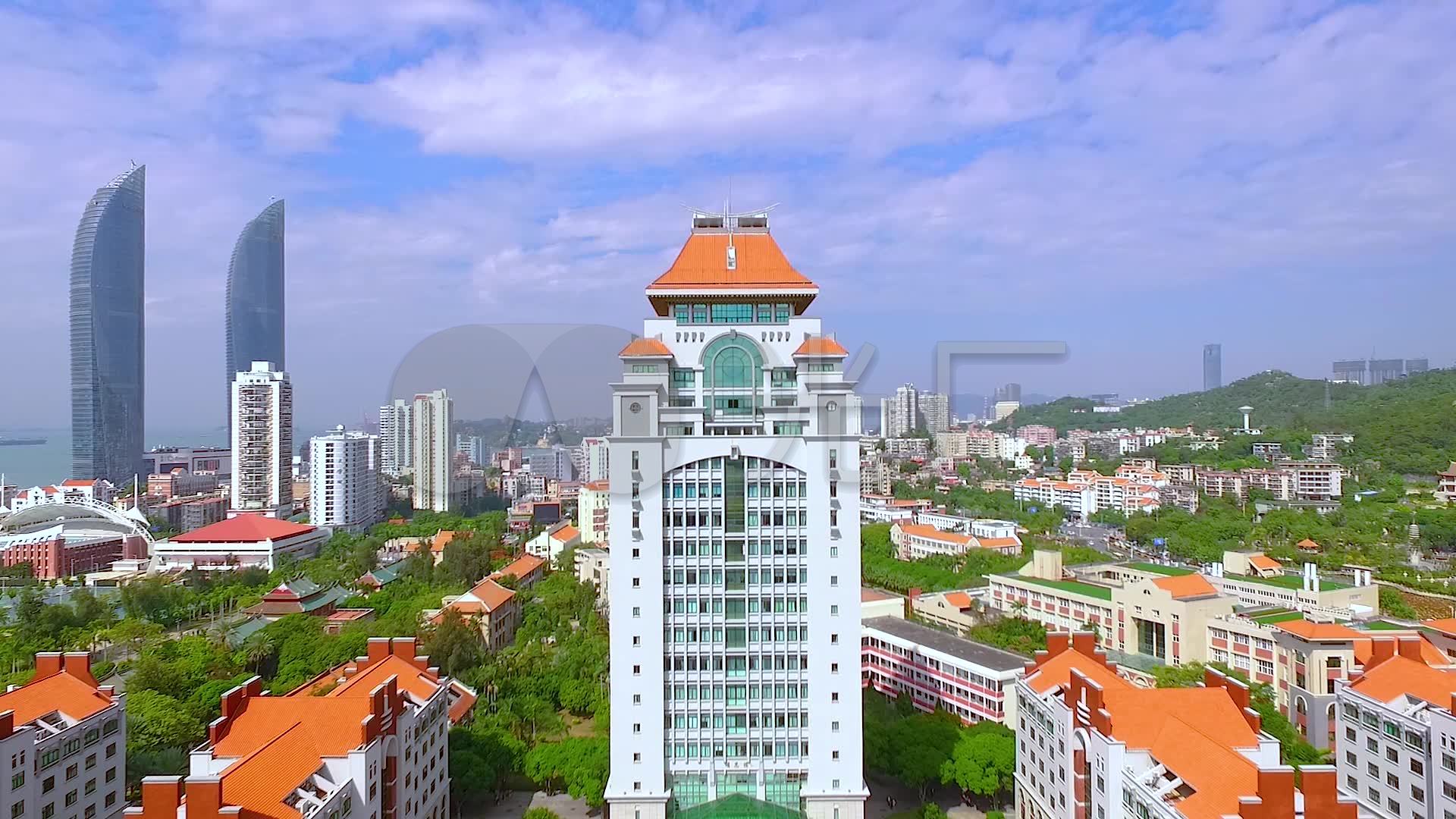 航拍厦门大学颂恩楼_1920x1080_高清视频素材下载(:)