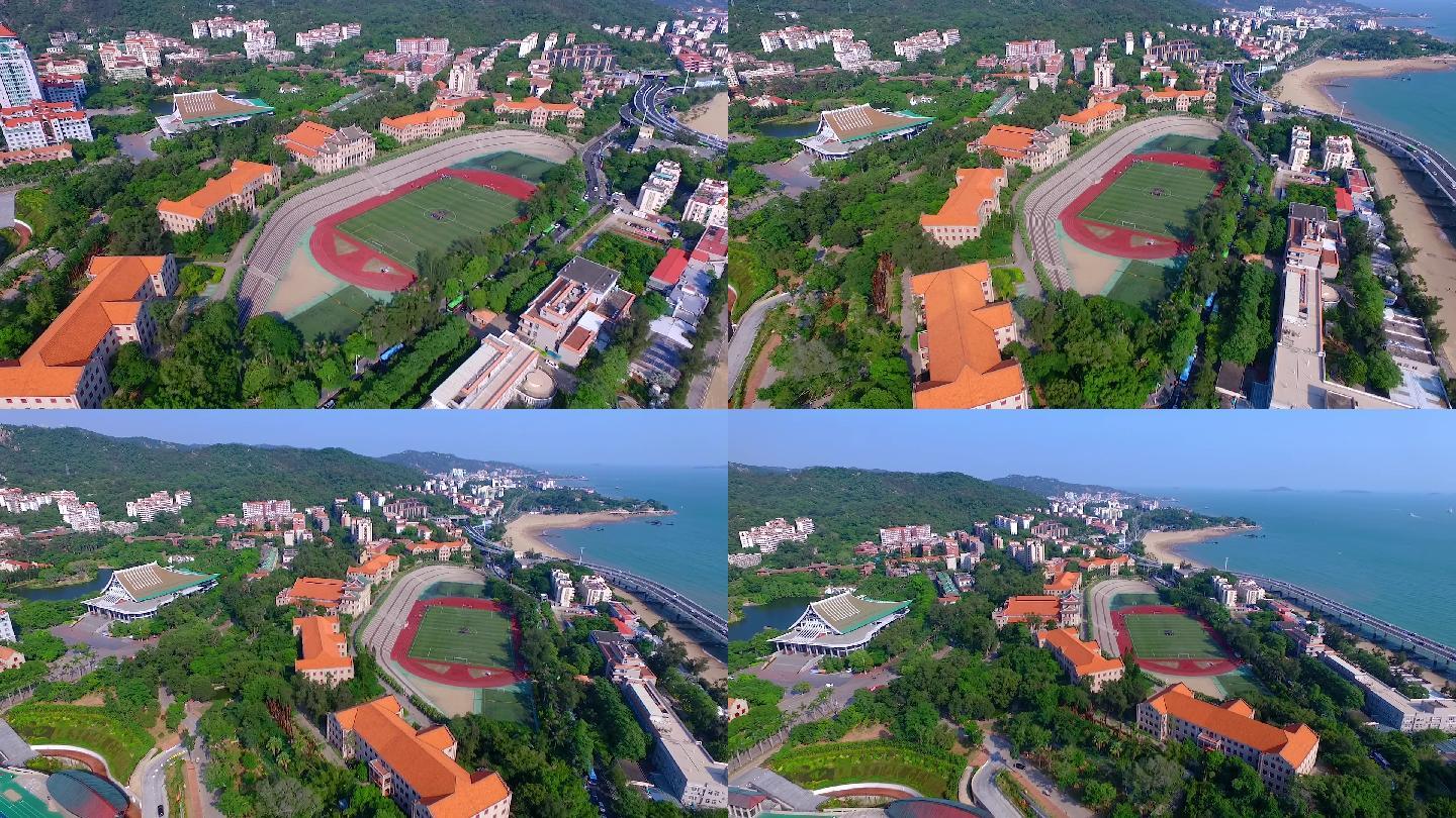 航拍厦门大学上弦场_1920x1080_高清视频素材下载(:)