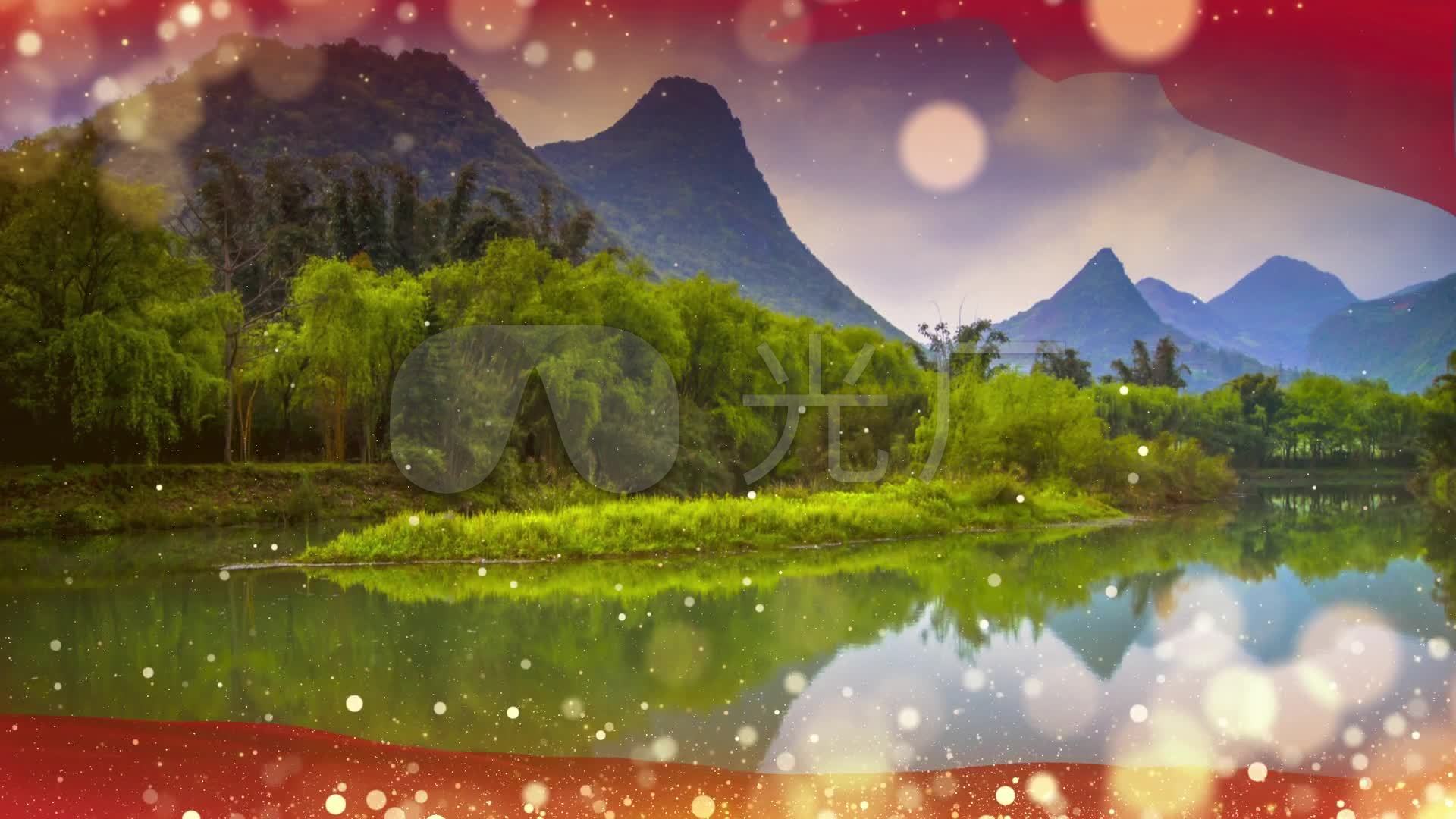 《妹妹找哥泪花流》李谷一爱国歌曲背景_1920x1080_高清视频素材下载