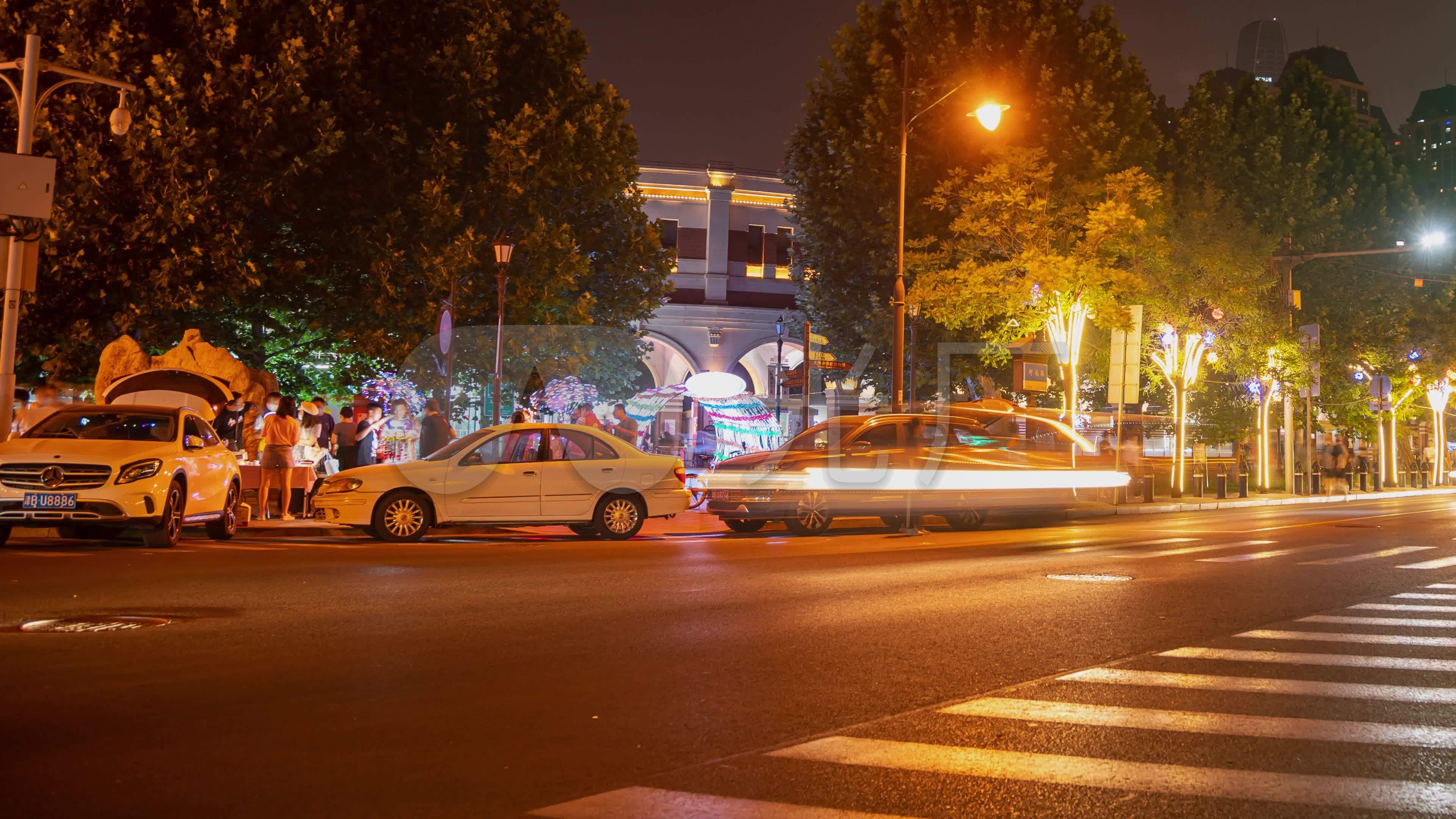 【原创】马路夜景视频延时_3840x2160_高清视频素材