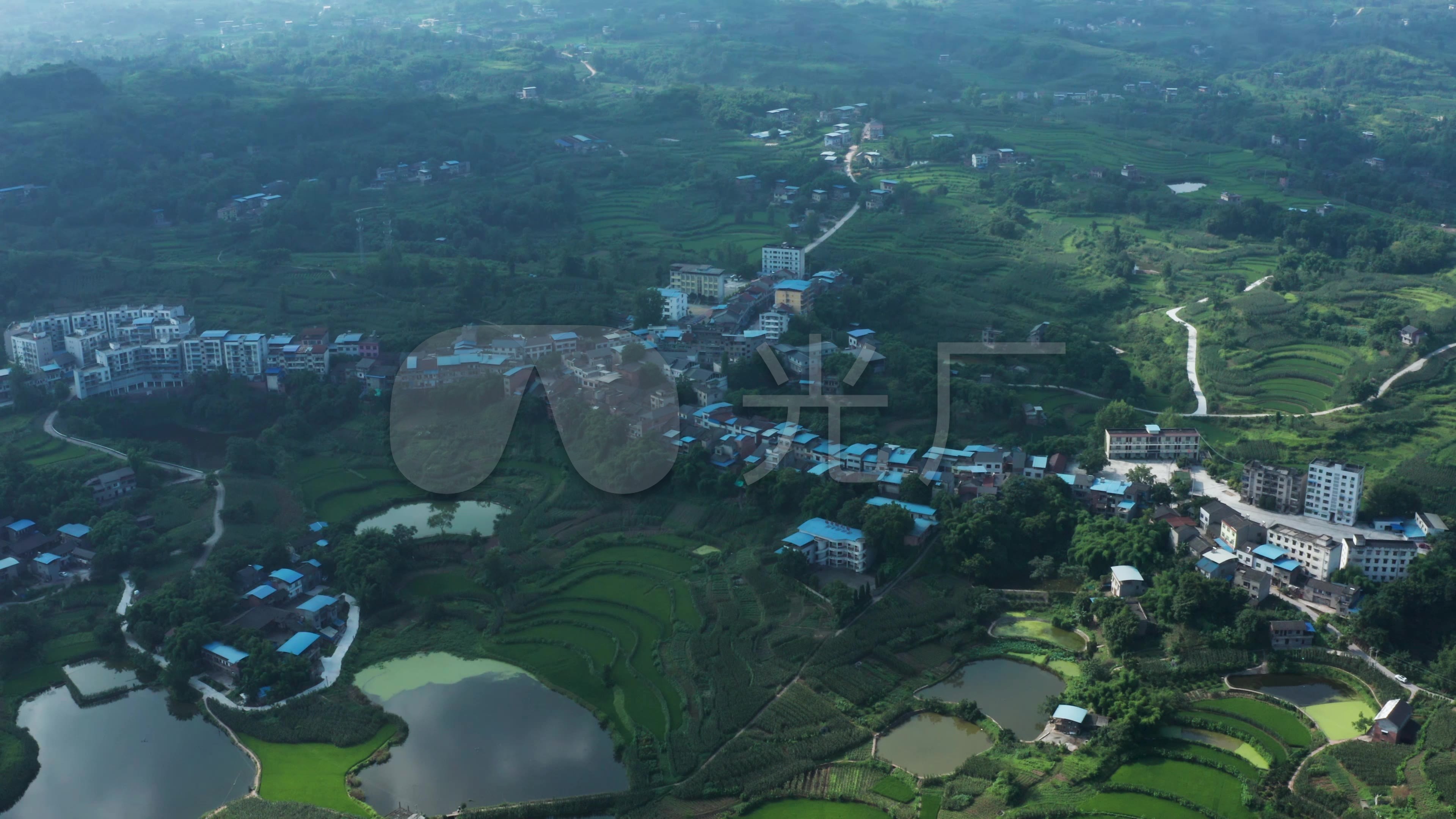 重庆合川区官渡镇福寿村航拍素材_3840x2160_高清视频
