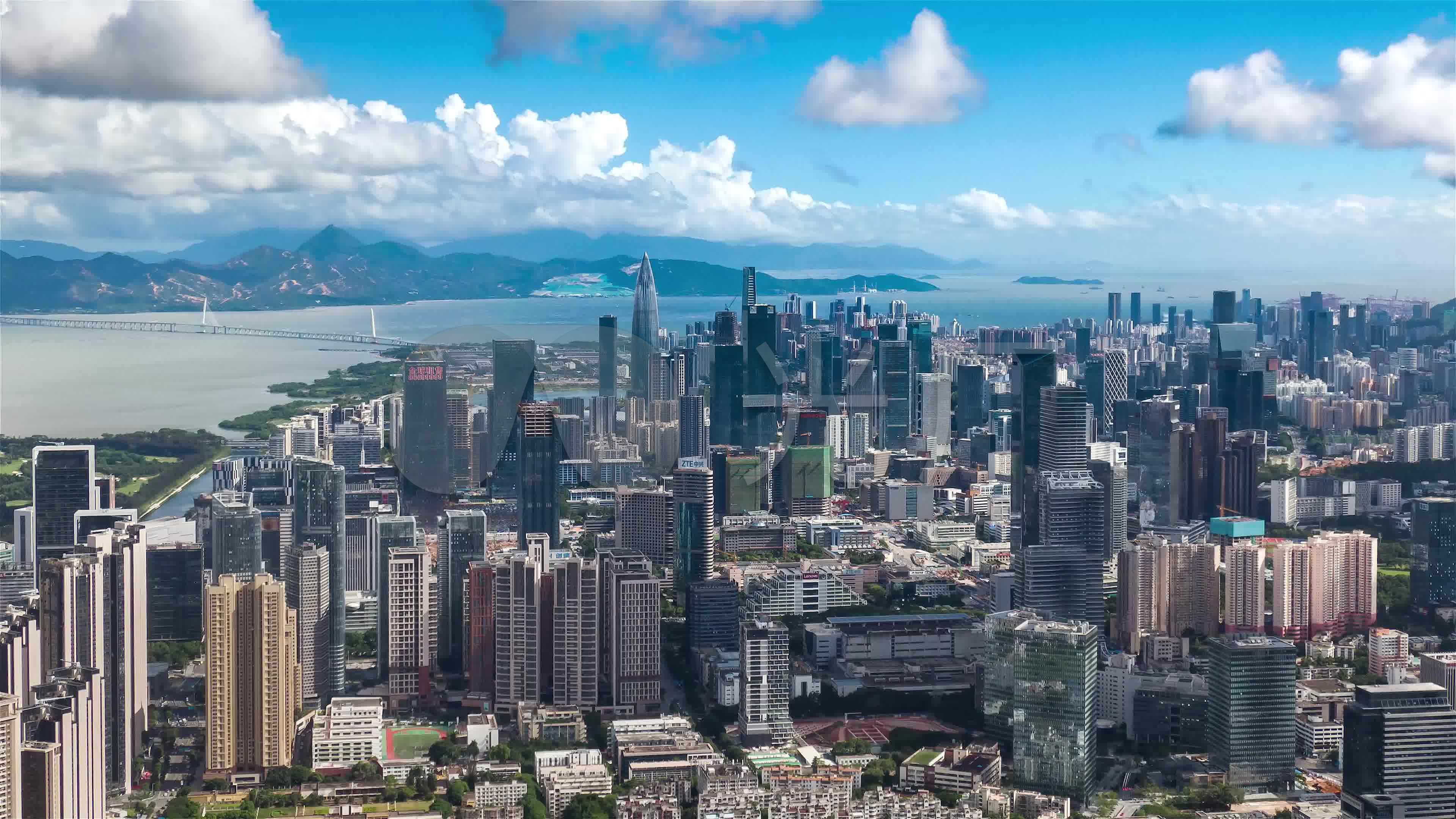 深圳前海航拍移动延时南山前海大湾区航拍_3840x2160