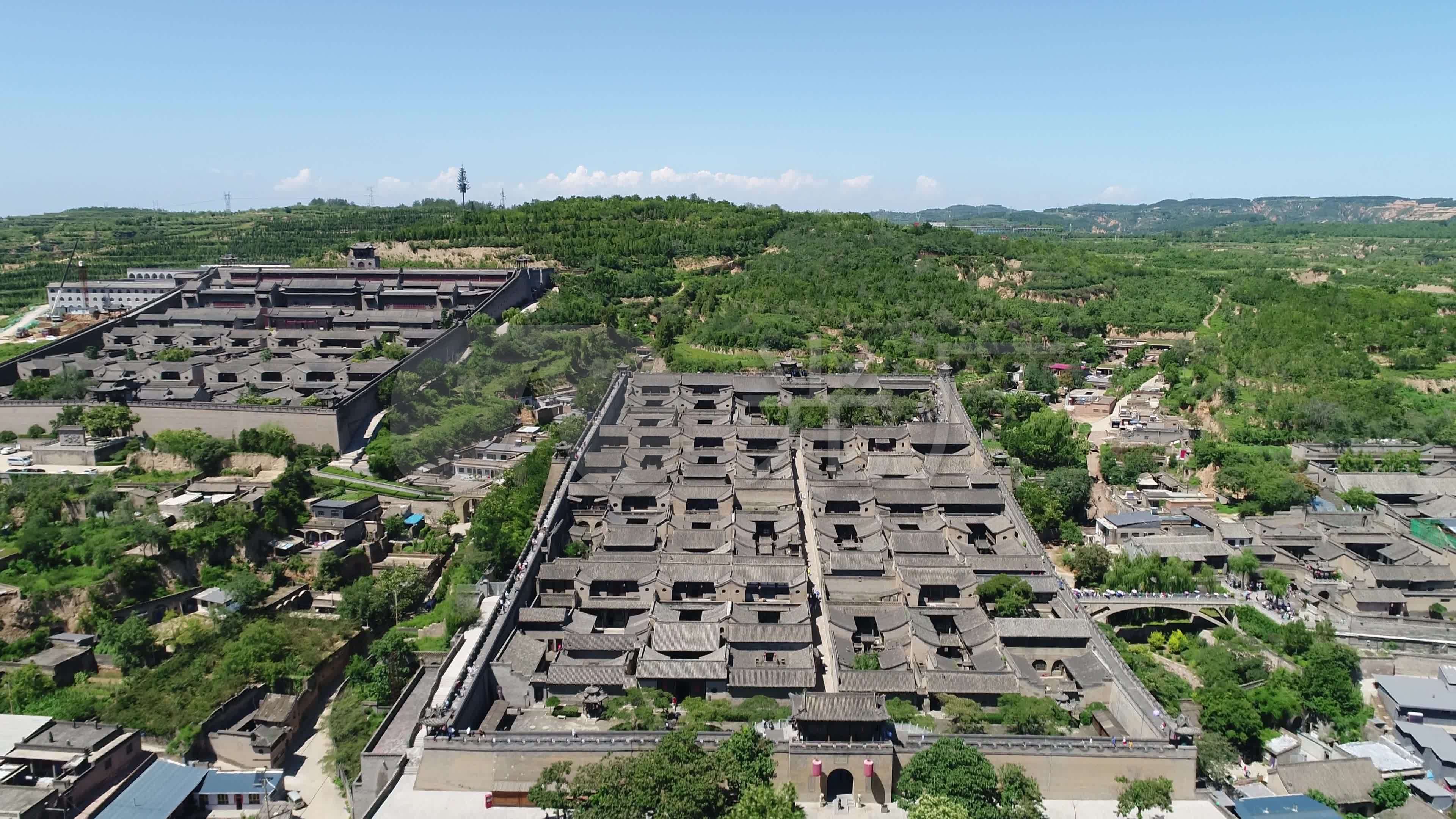 山西王家大院4k航拍素材_3840x2160_高清视频素材下载(编号:4879108)