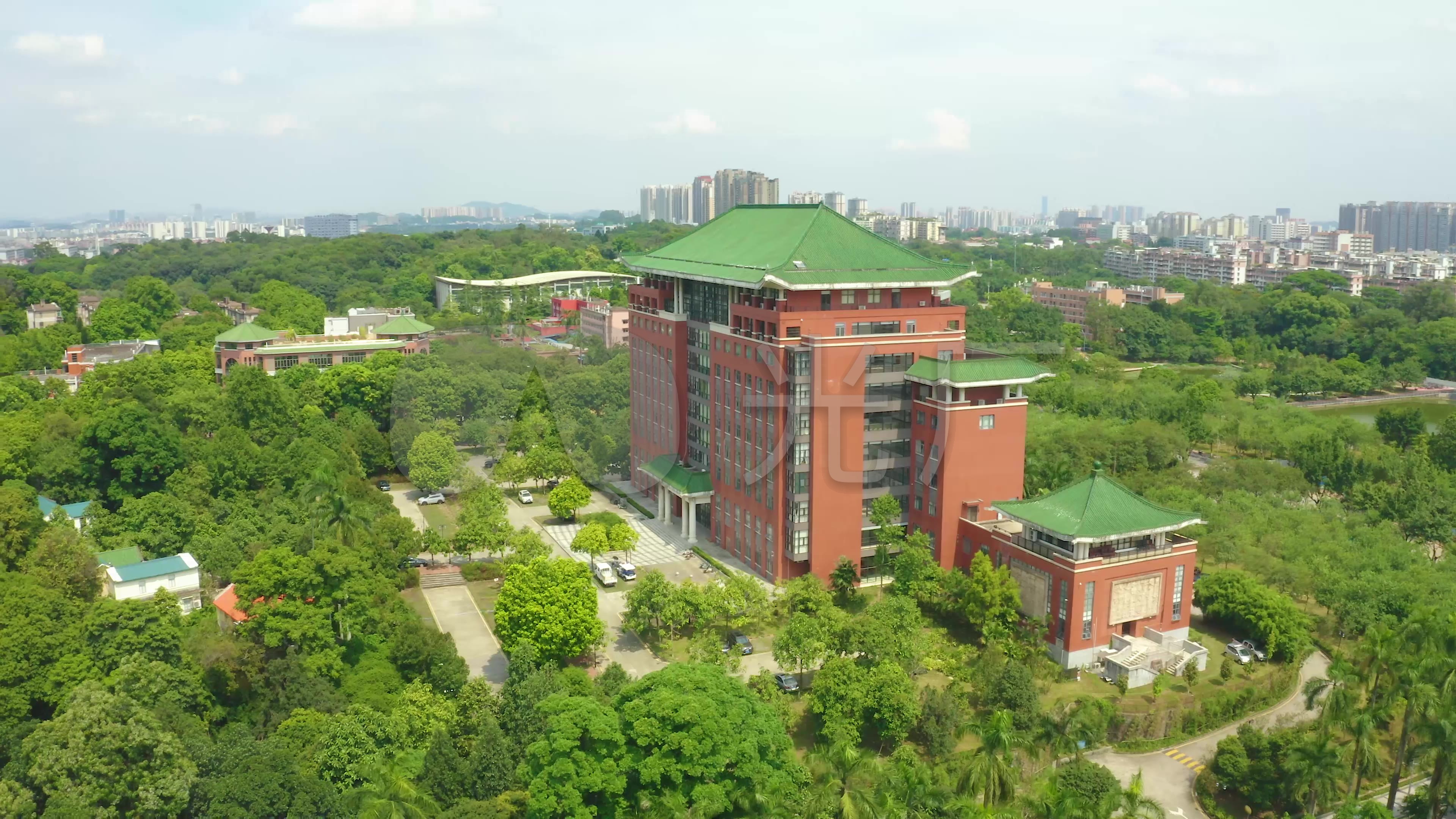 广州五山华南农业大学航拍8_3840x2160_高清视频素材