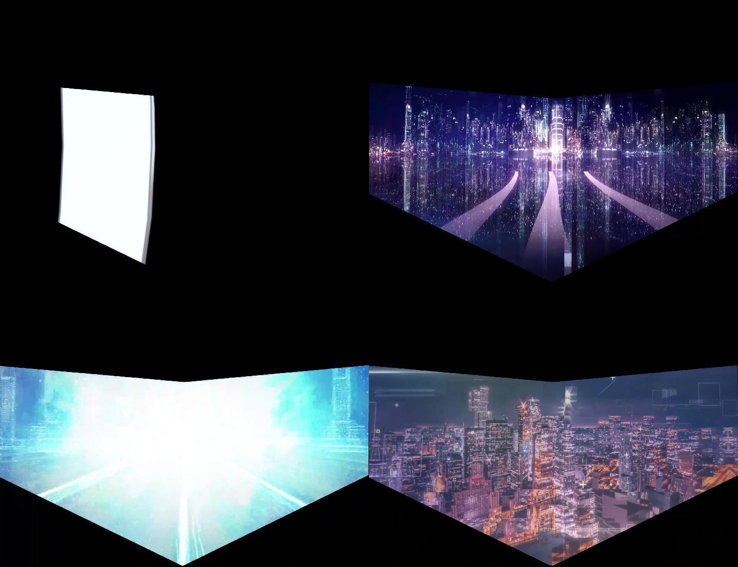 三折幕裸眼3d(可定制)