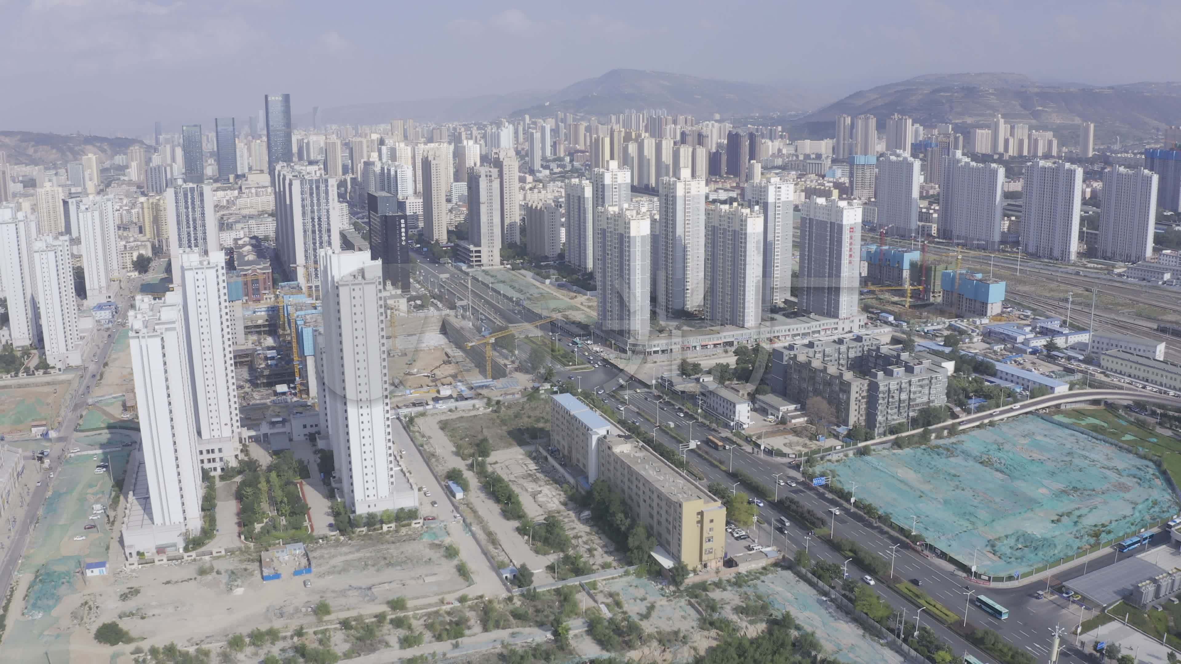 4k-hlg原素材-兰州新区航拍_3840x2160_高清视频素材