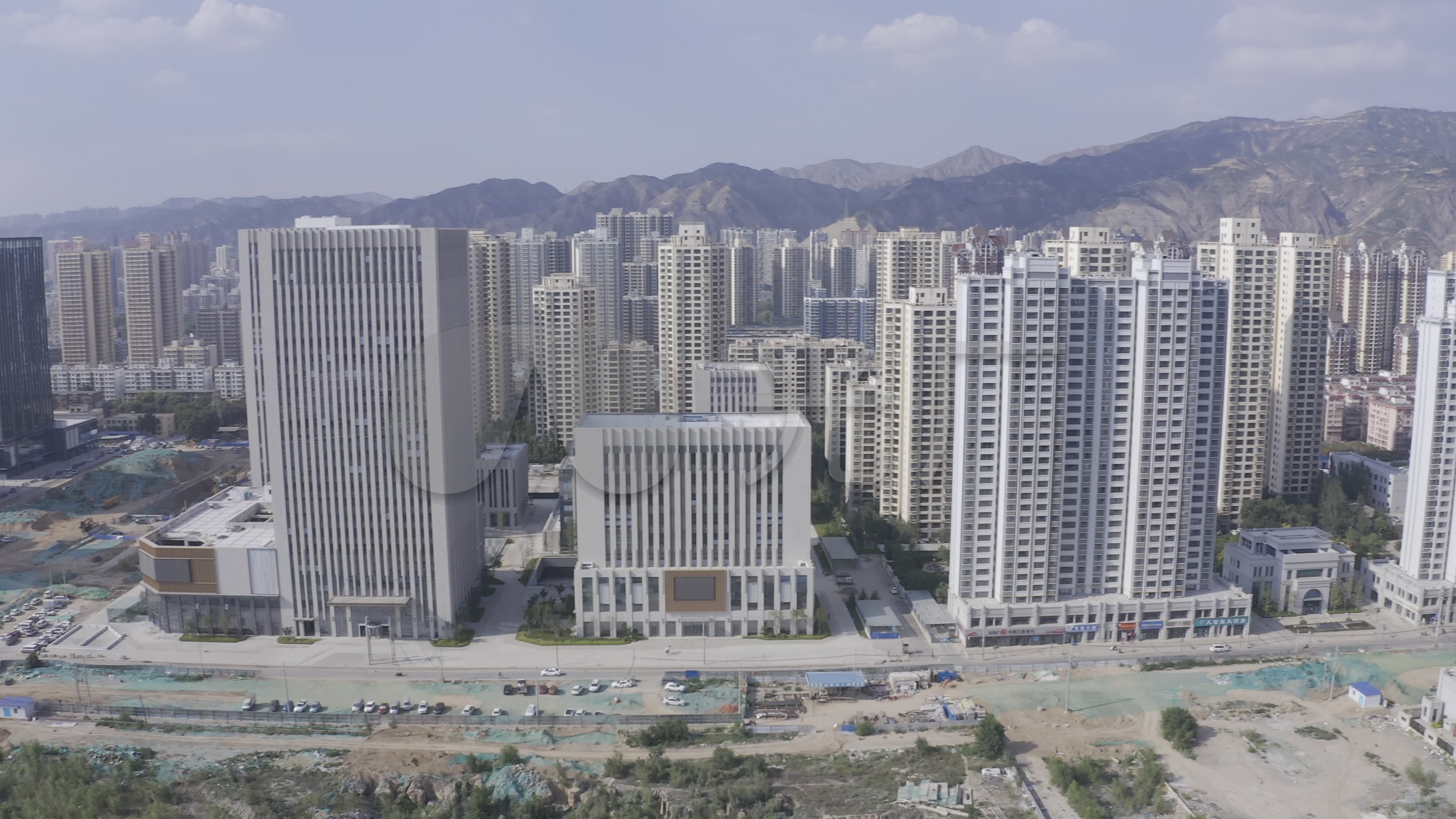 4k-hlg原素材-兰州新区航拍_3840x2160_高清视频素材