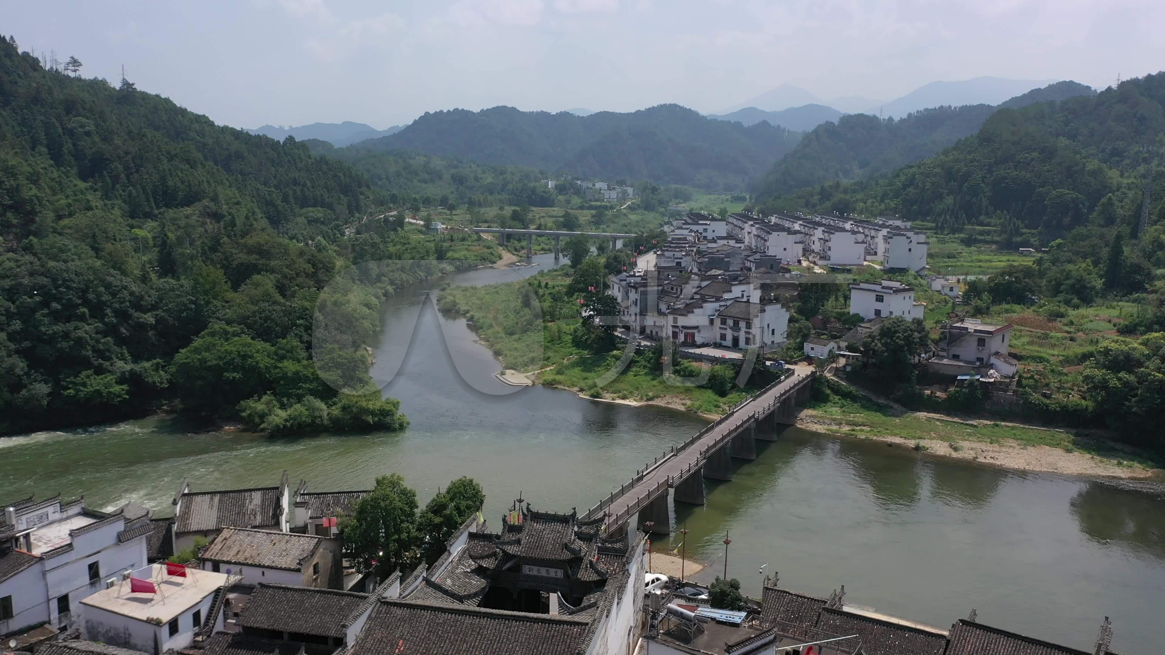 婺源汪口景区_3840x2160_高清视频素材下载(编号:)
