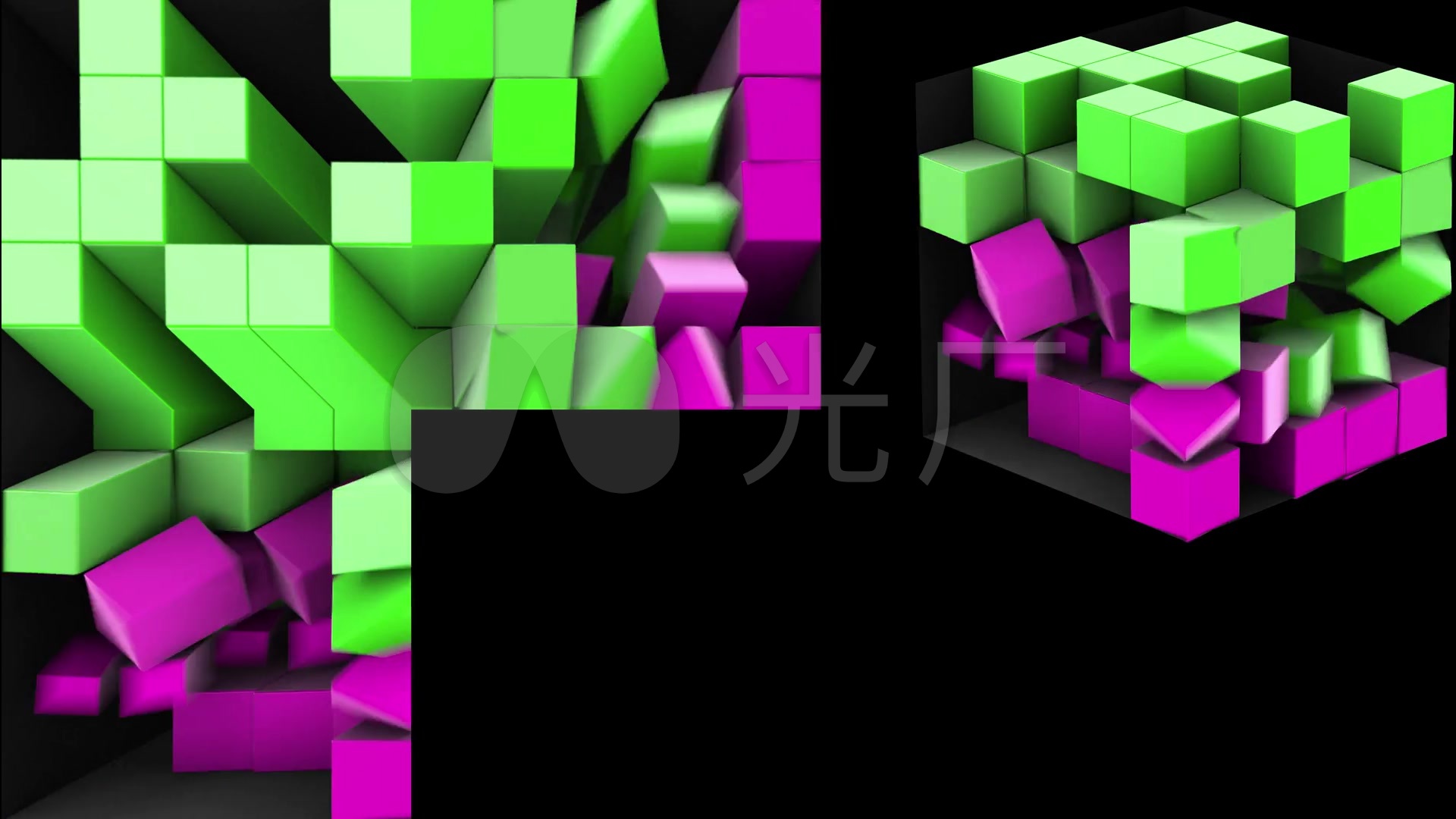 3d立方体mapping盒子24