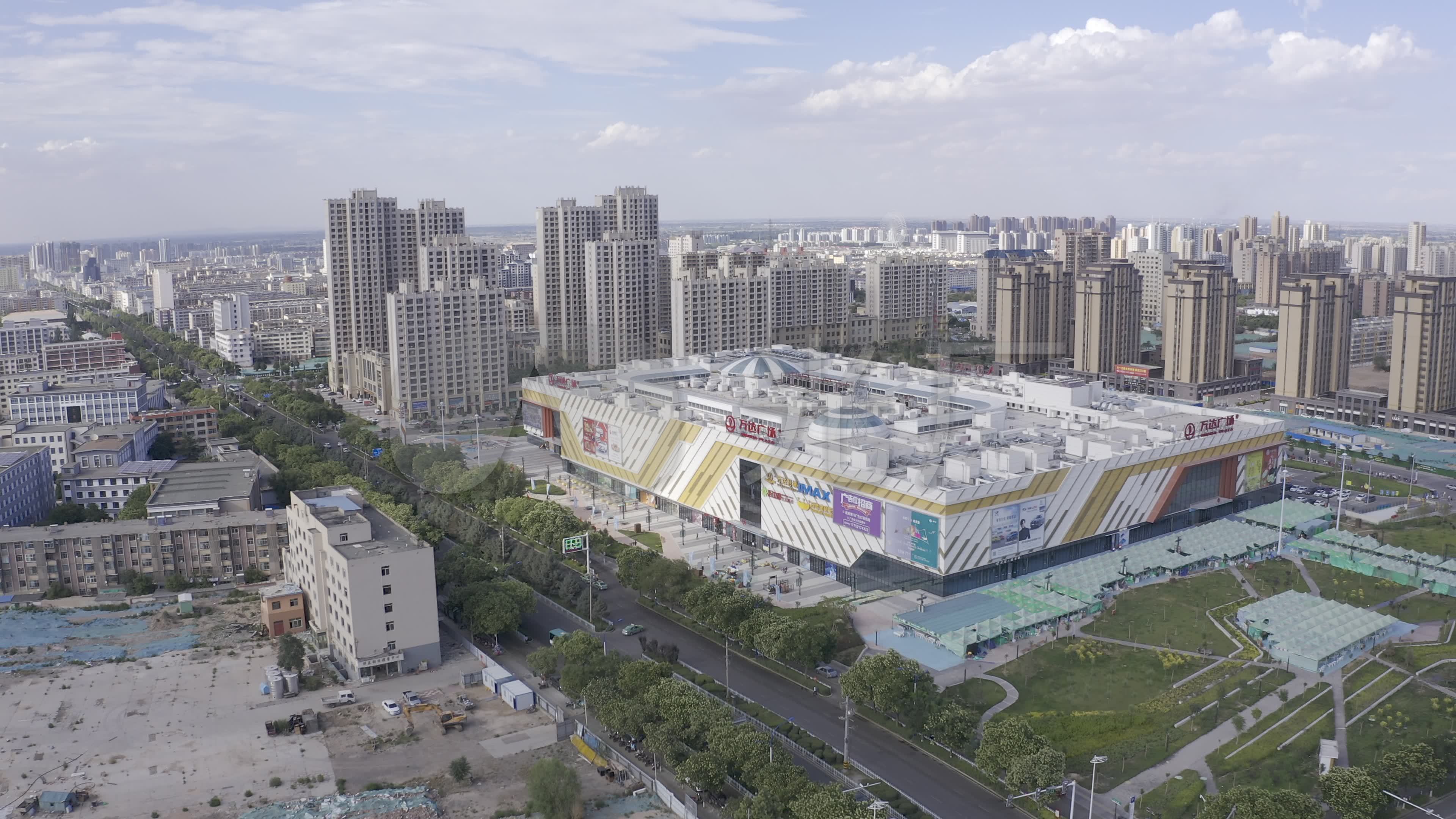 4k-hlg原素材-武威万达广场航拍_3840x2160_高清视频