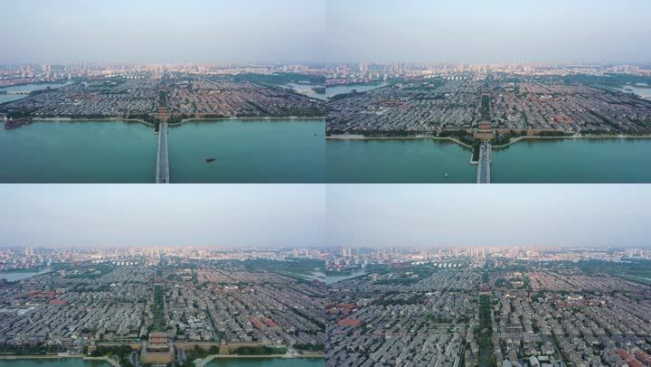 4k-航拍聊城东昌府全景