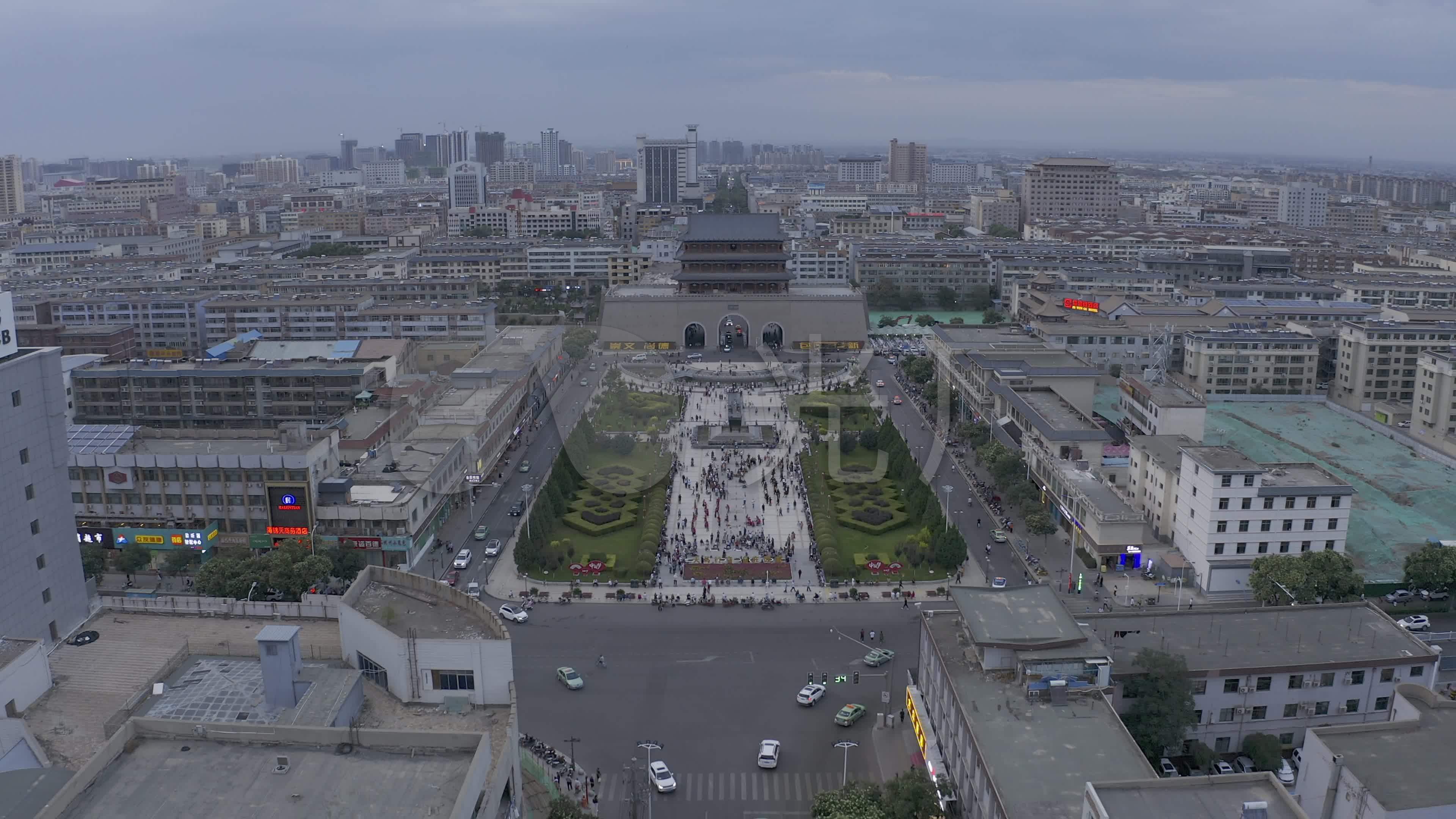 4k-hlg原素材-武威南城门楼航拍_3840x2160_高清视频