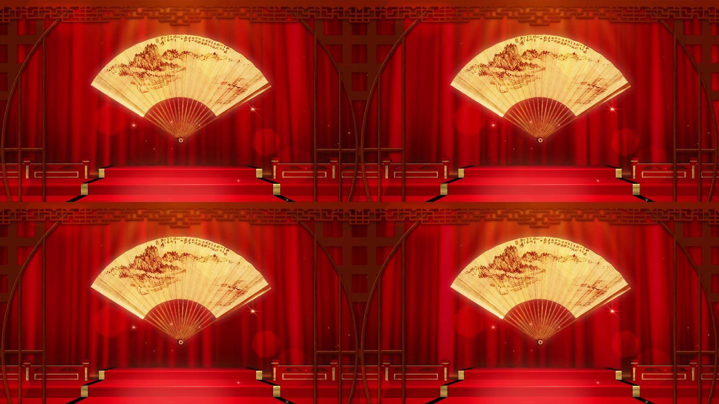 4k中国风戏曲舞台背景循环