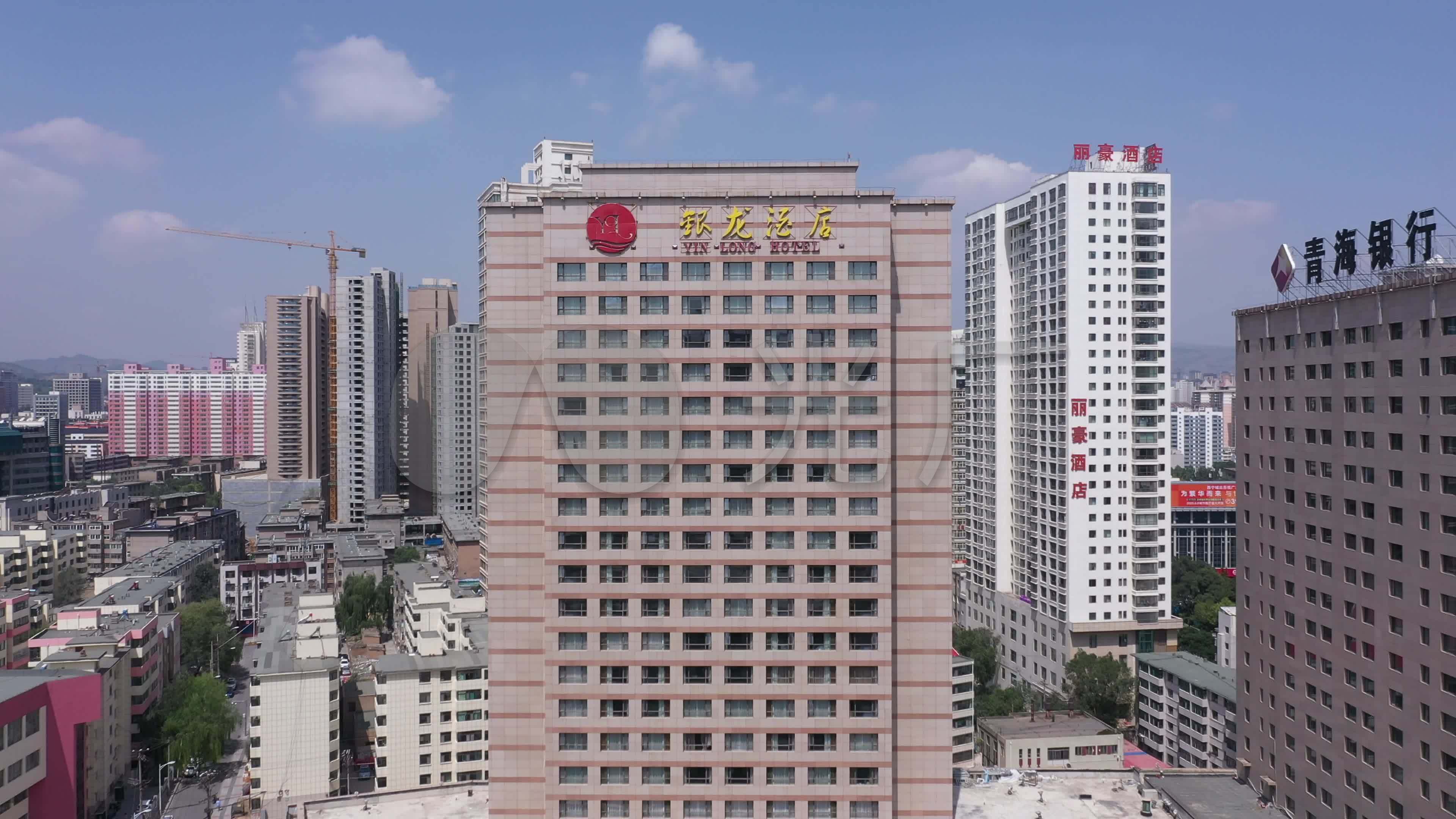 4k-hlg原素材-西宁银龙酒店航拍_3840x2160_高清视频