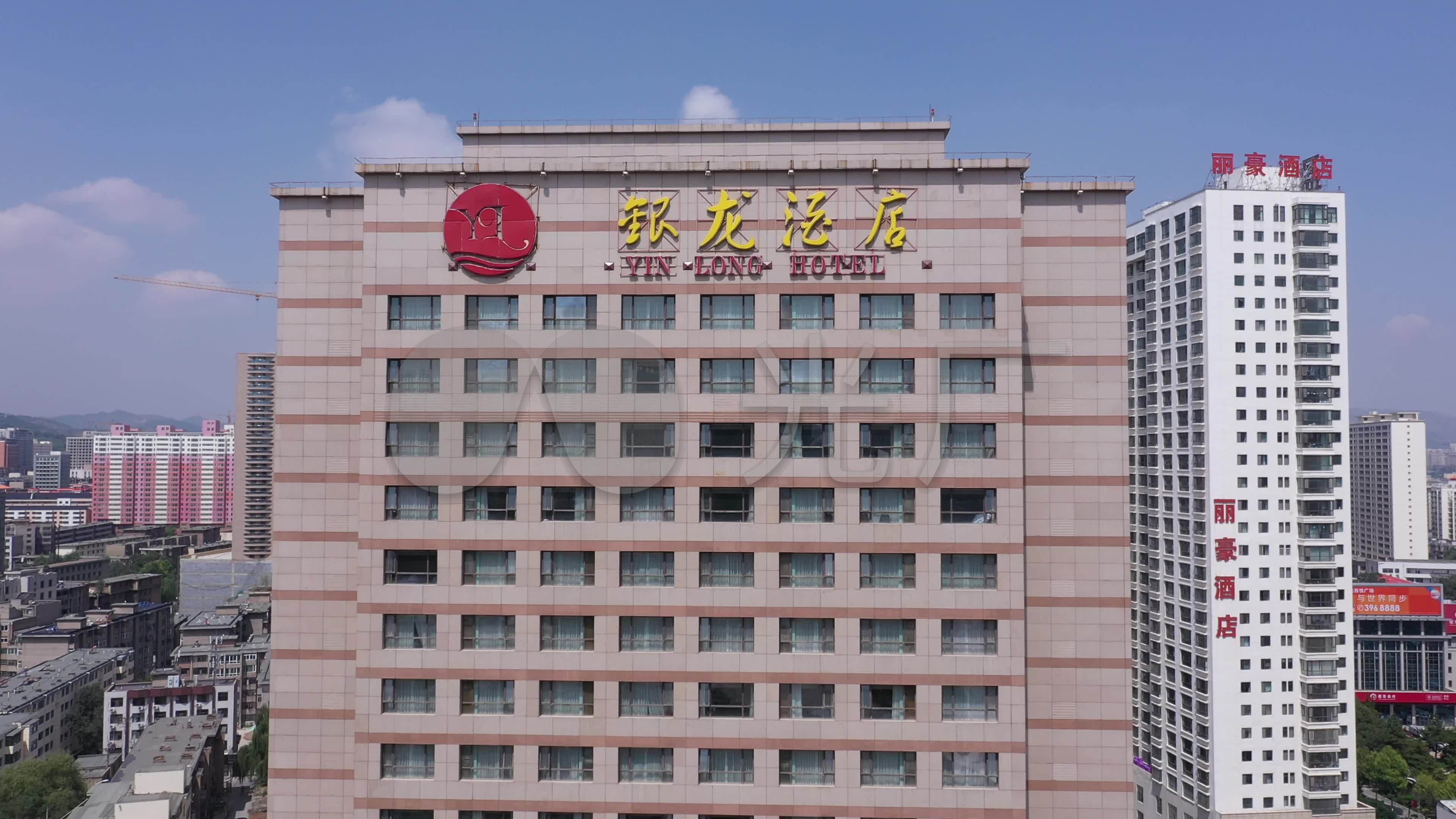 4k-hlg原素材-西宁银龙酒店航拍_3840x2160_高清视频