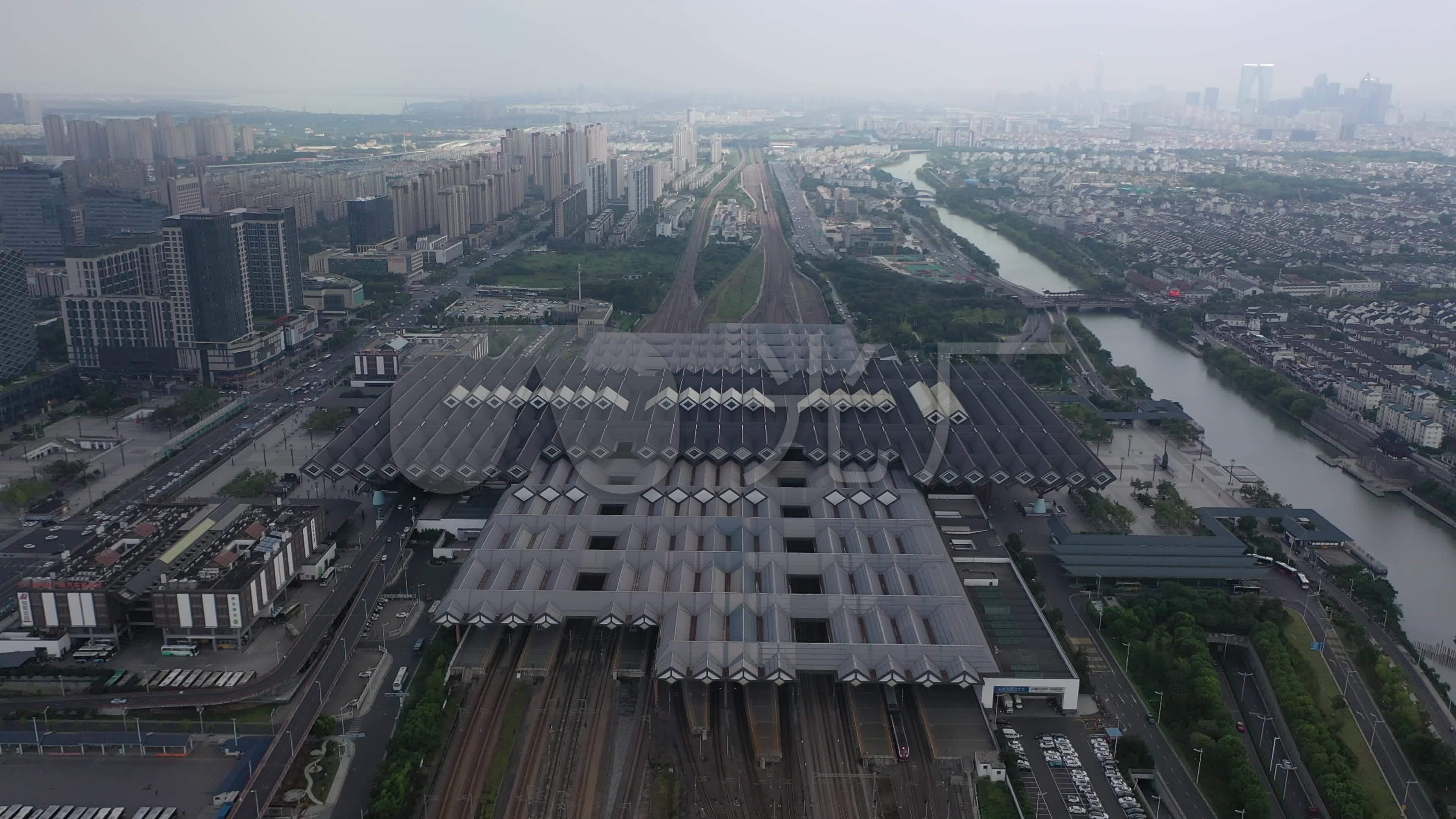 苏州高铁站苏州火车站_3840x2160_高清视频素材下载(编号:4934380)