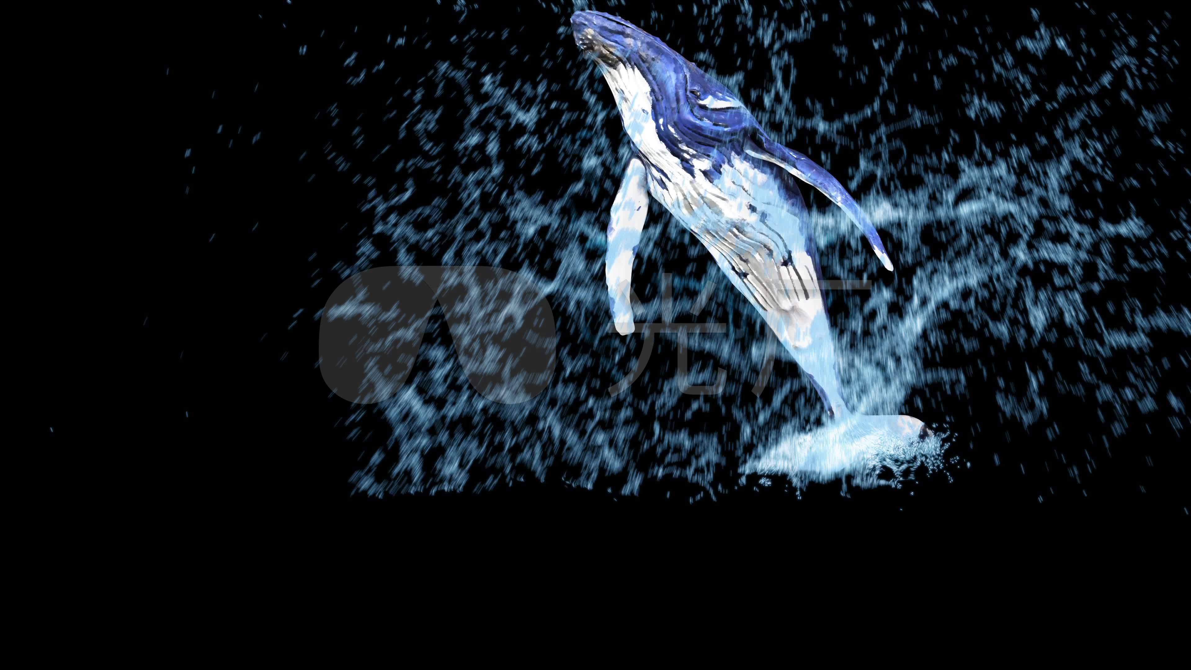 二次元鲸鱼_3840x2160_高清视频素材下载(编号:)_影视