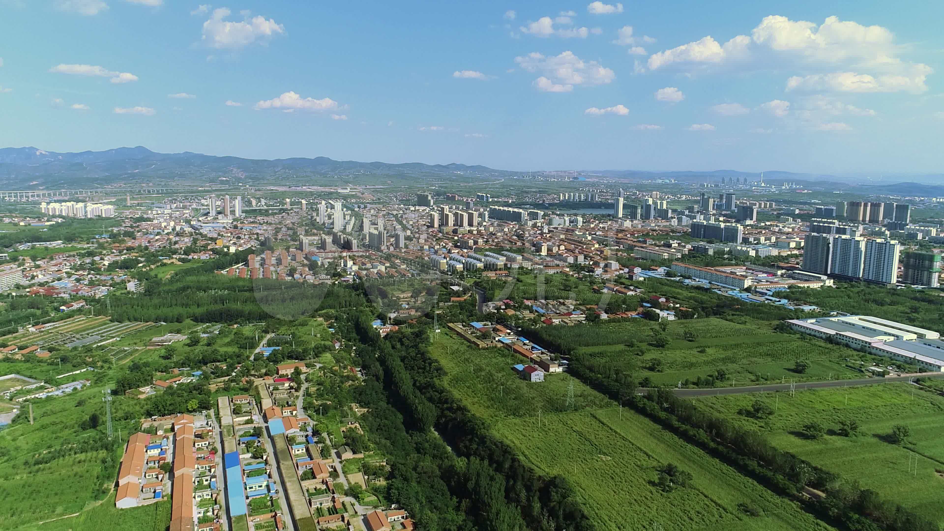 无人机航拍山西襄垣县_3840x2160_高清视频素材下载(编号:4939599)