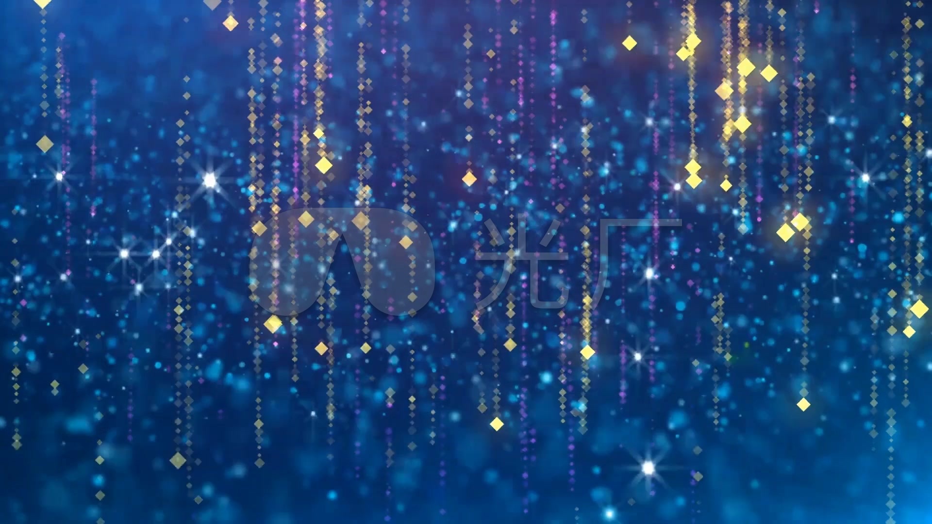 蓝色粒子海洋唯美梦幻浪漫爱情