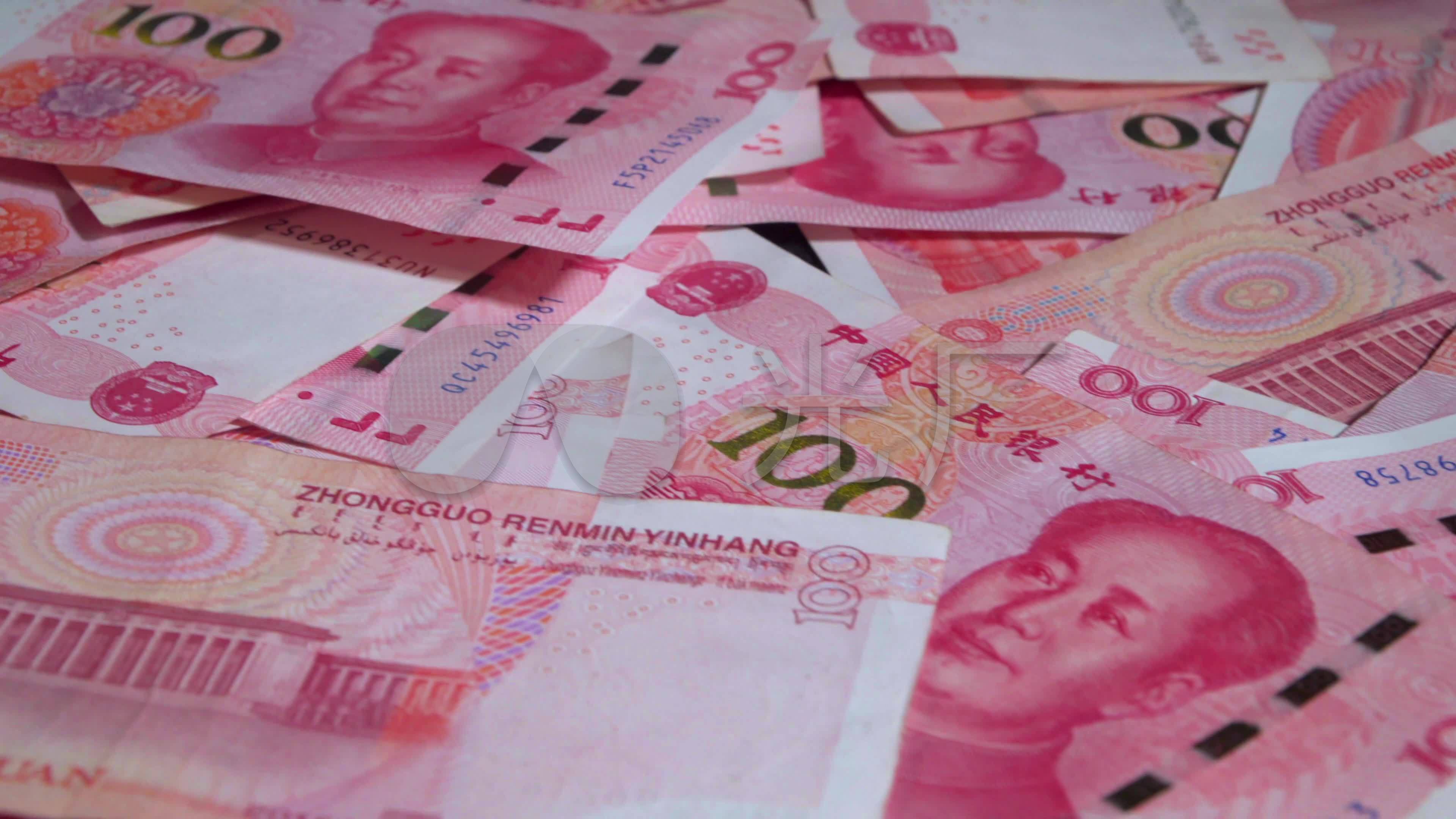 人民币实拍-金钱诱惑_3840x2160_高清视频素材下载(:)