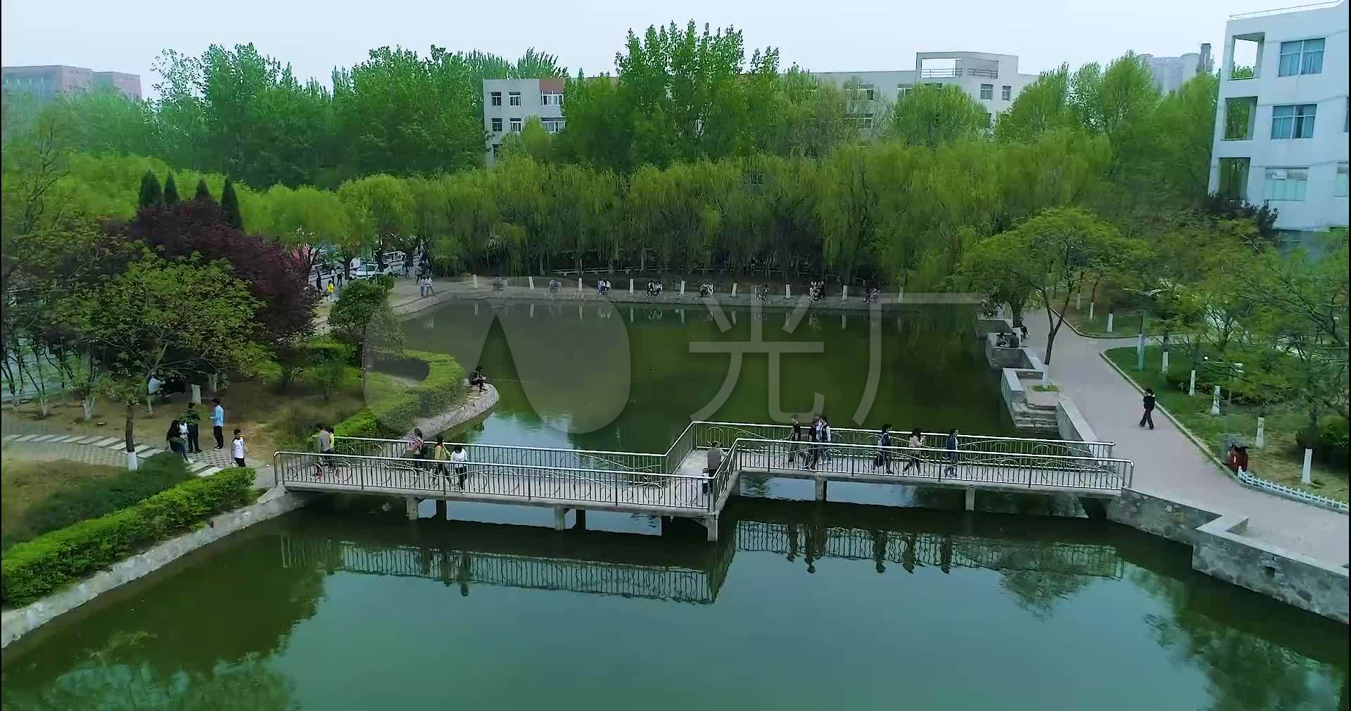 河南科技学院震撼航拍_1920x1010_高清视频素材下载