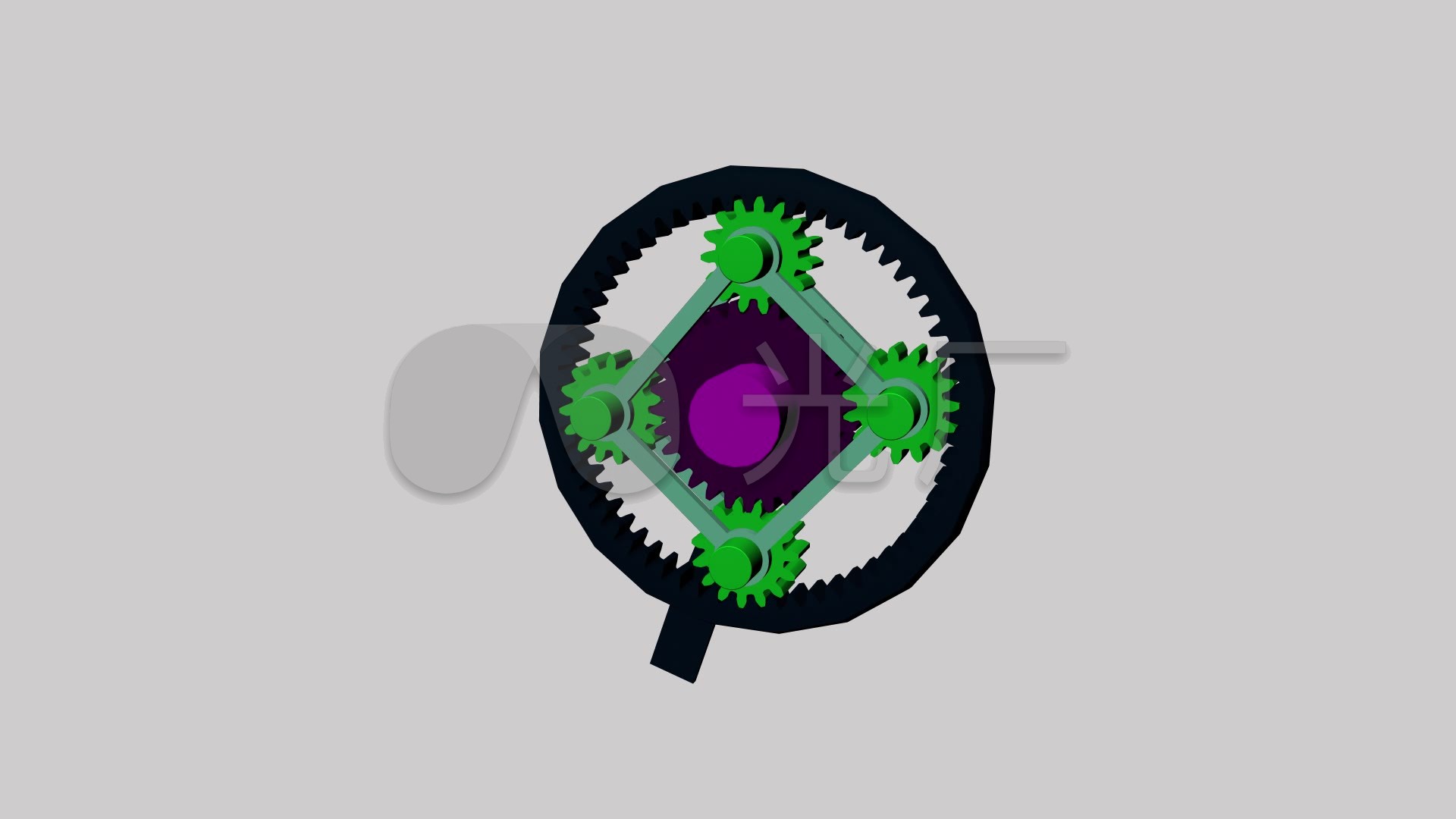 行星齿轮三维演示动画