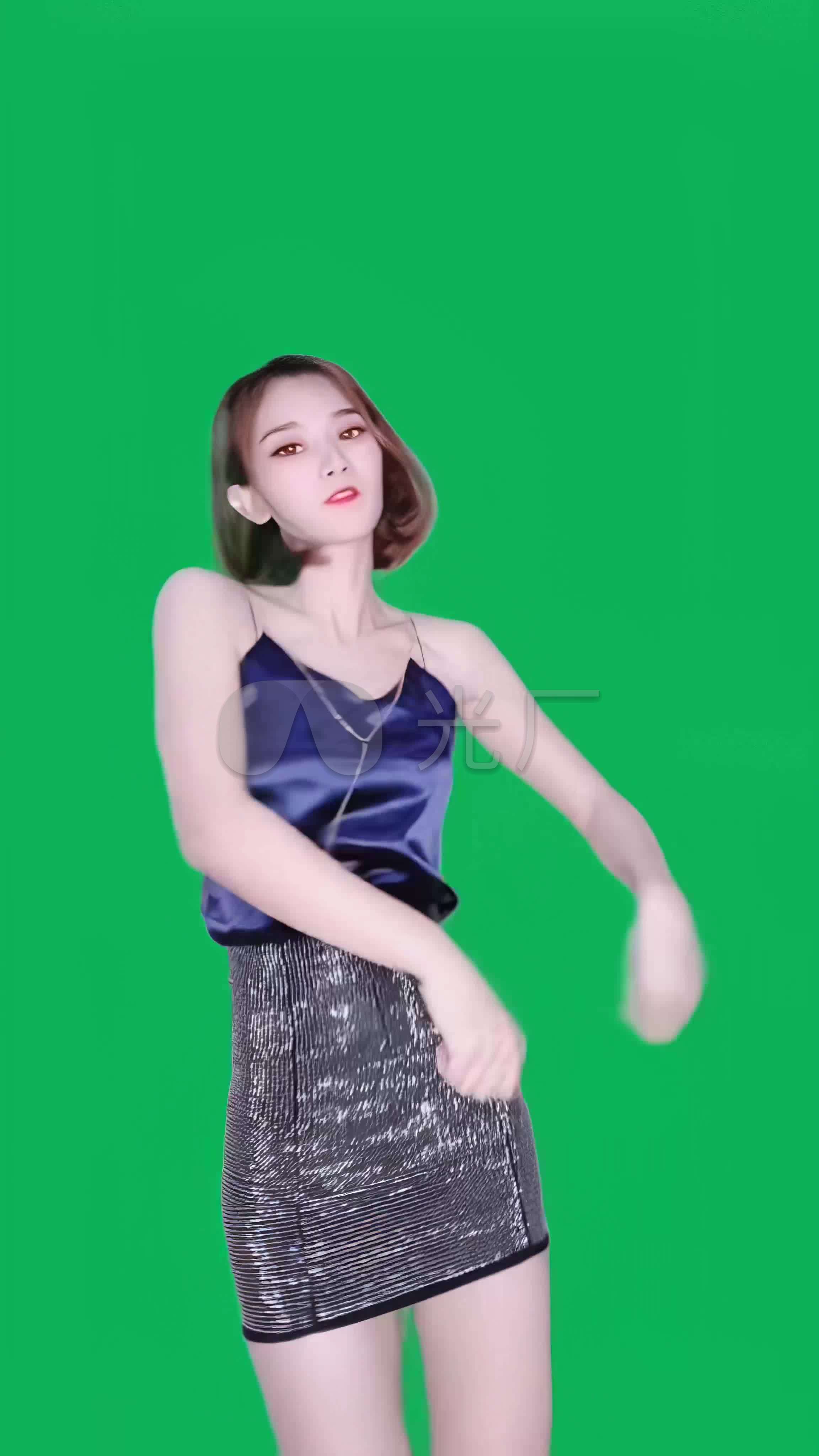 美女绿幕高清素材