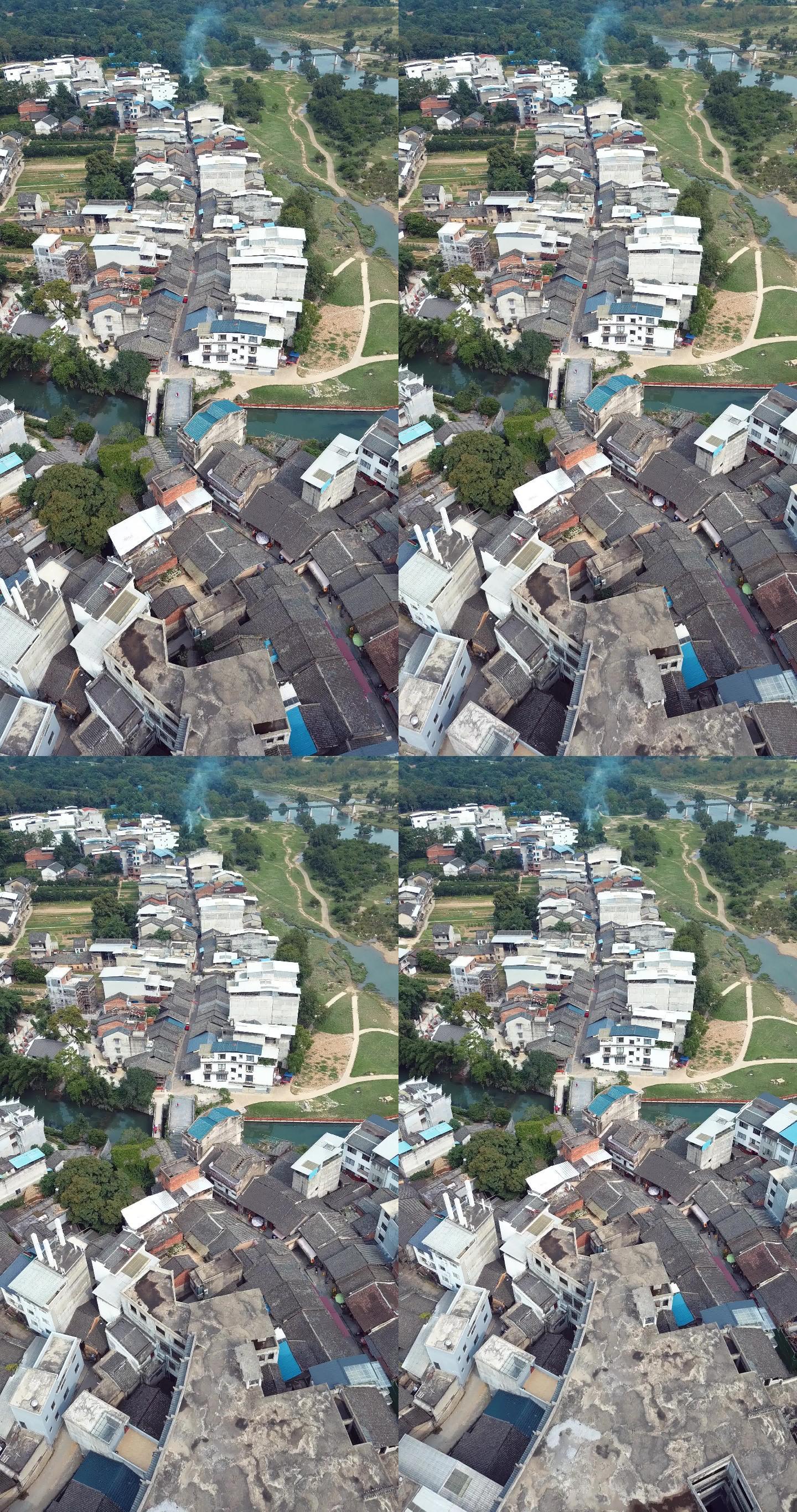 竖拍竖屏桂林大圩古镇桂林旅游4k航拍