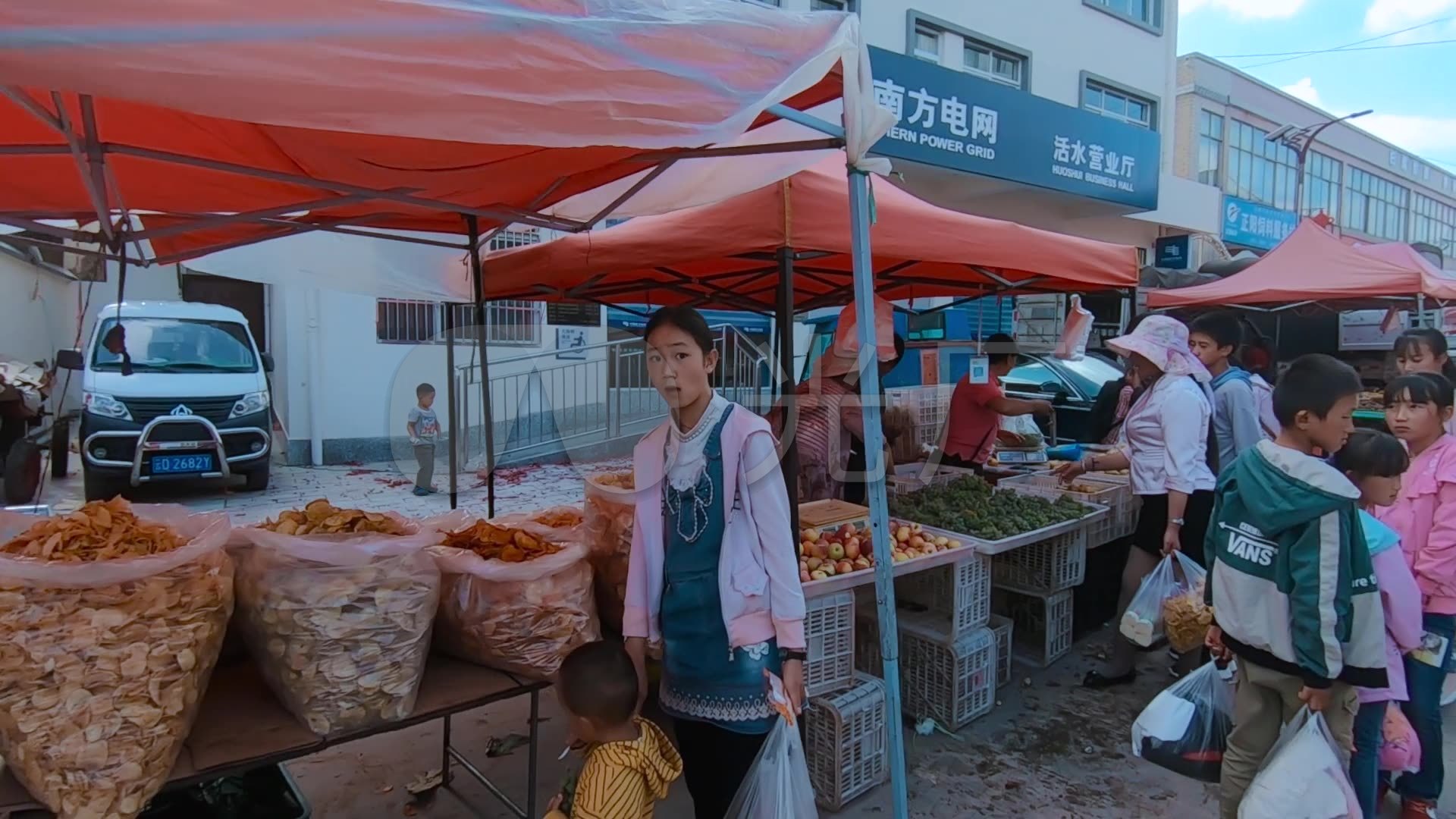 云南农村集市赶集赶街摆摊