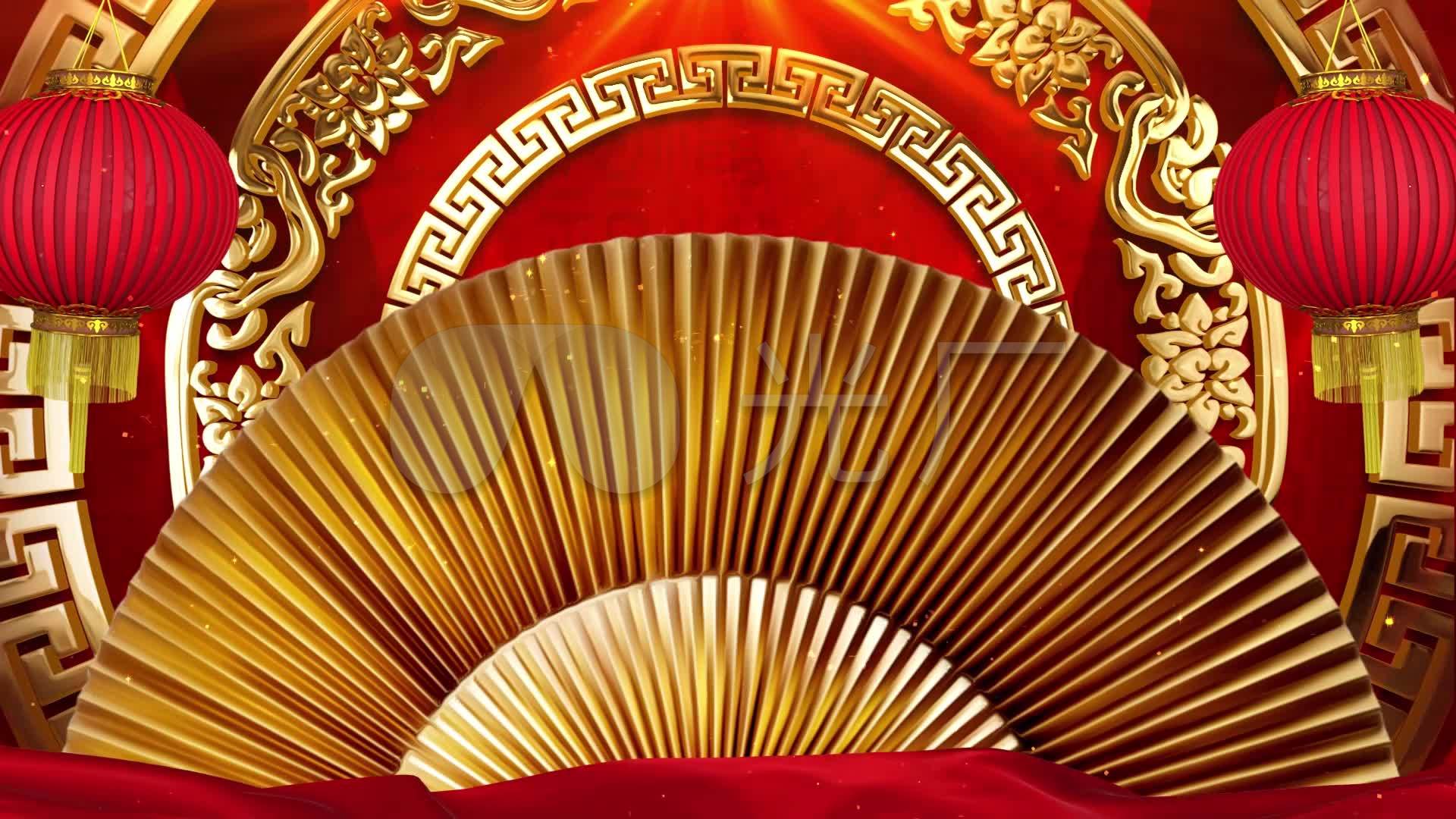 中国戏曲曲艺相声舞台背景视频_1920x1080_高清视频素材下载(编号