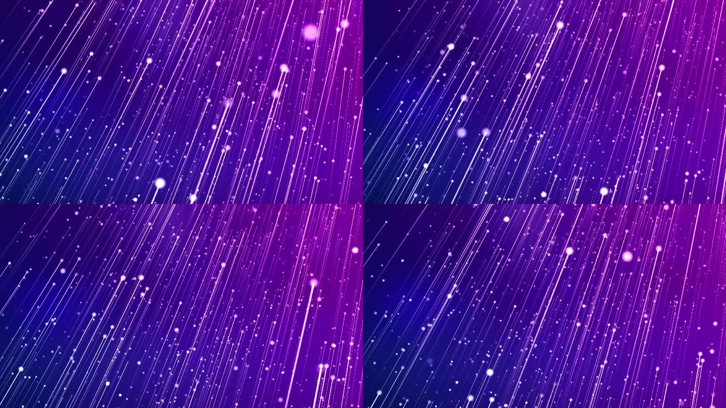 4k上升浪漫星光舞台循环