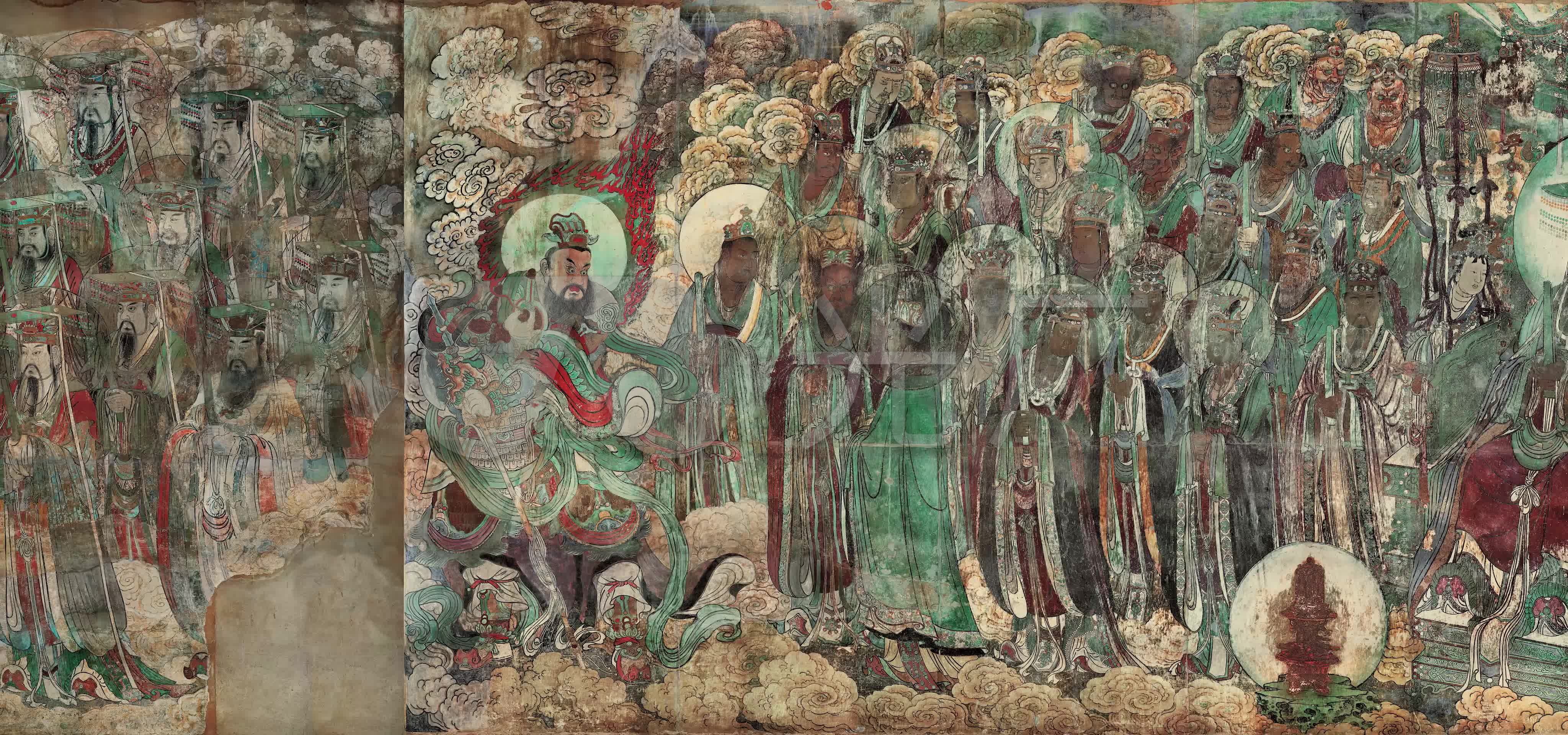 4k永乐宫壁画三清殿壁画朝元图1_4096x1920_高清视频