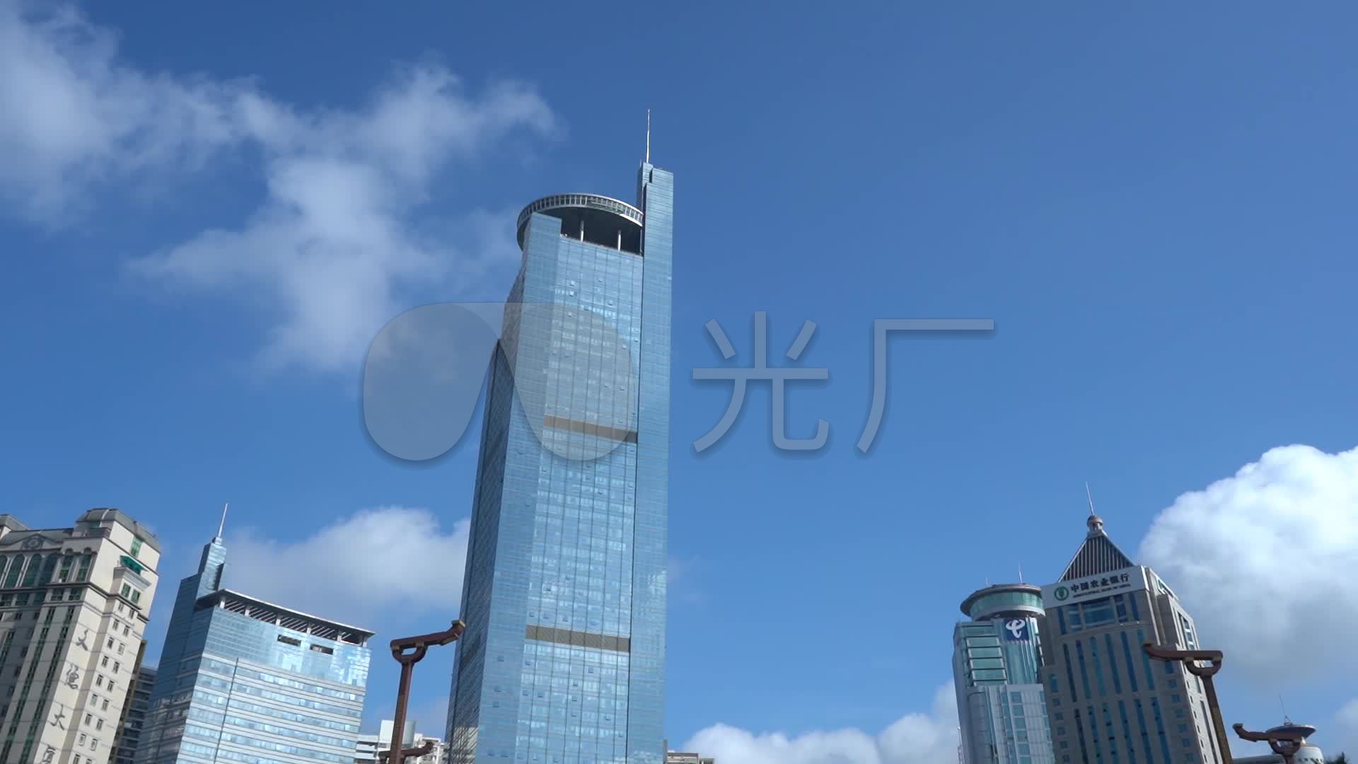 南宁市地王大厦金湖广场_1920x1080_高清视频素材下载