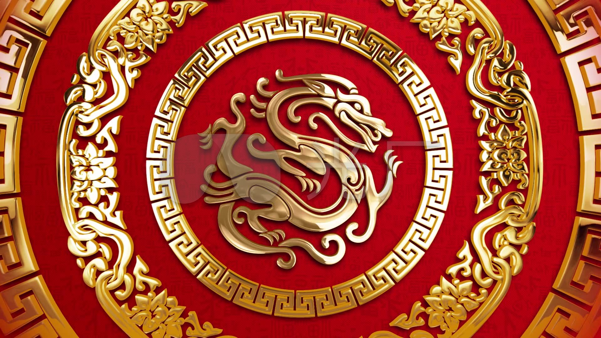 中国龙龙腾世纪龙图腾背景_1920x1080_高清视频素材下载(编号:5046064