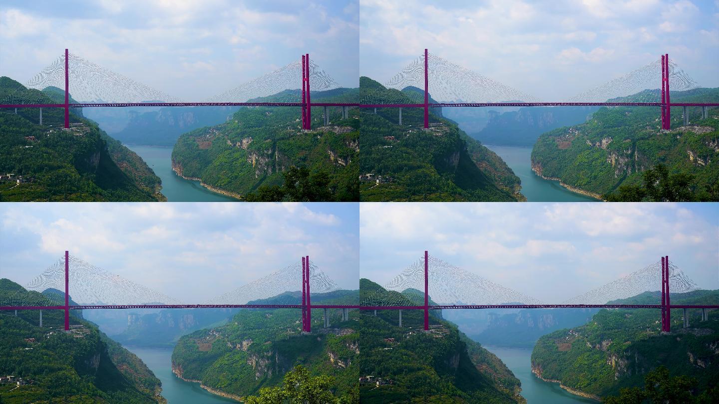 鸭池河大桥 延时 风景 贵州 鸭池河
