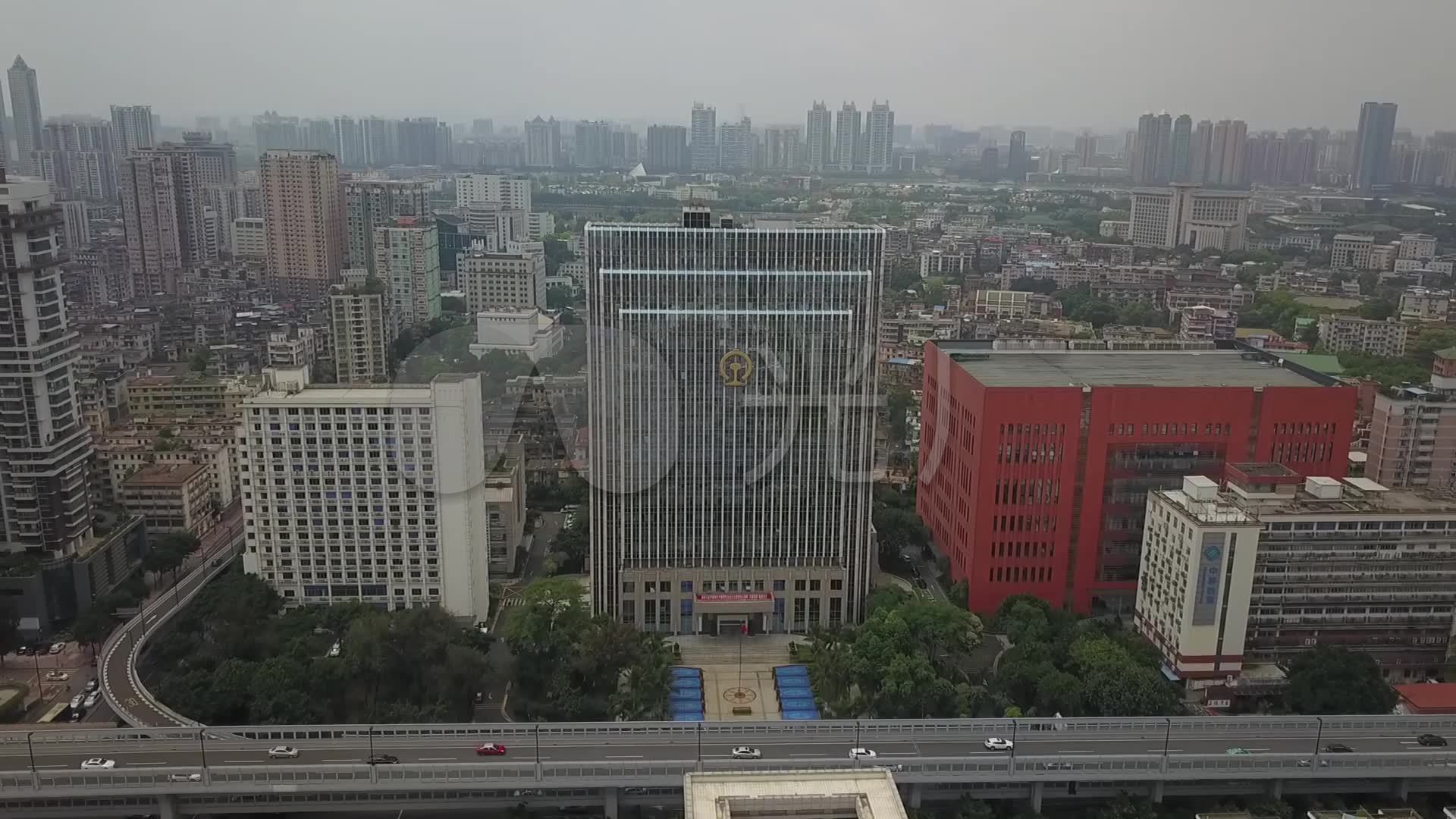 广铁集团大楼航拍