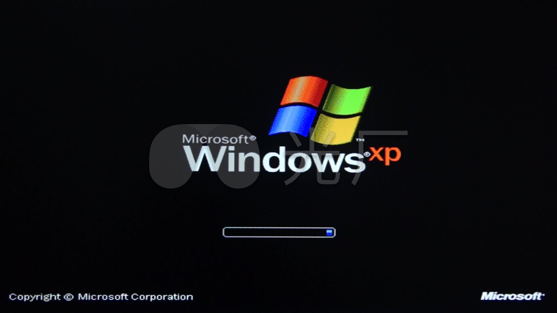 windowsxp系统启动界面_1920x1080_高清视频素材下载