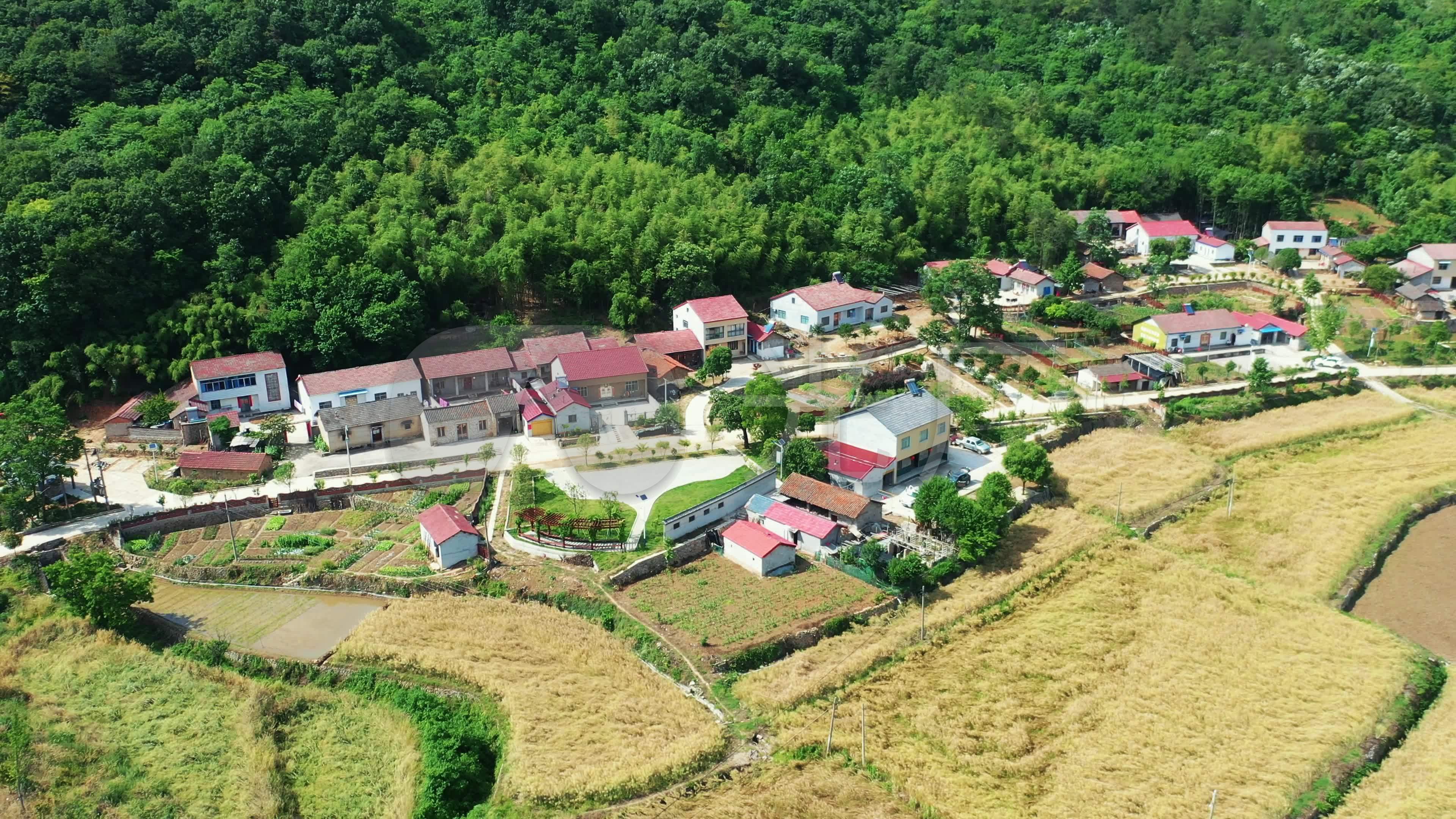 山区农村航拍4k素材集合