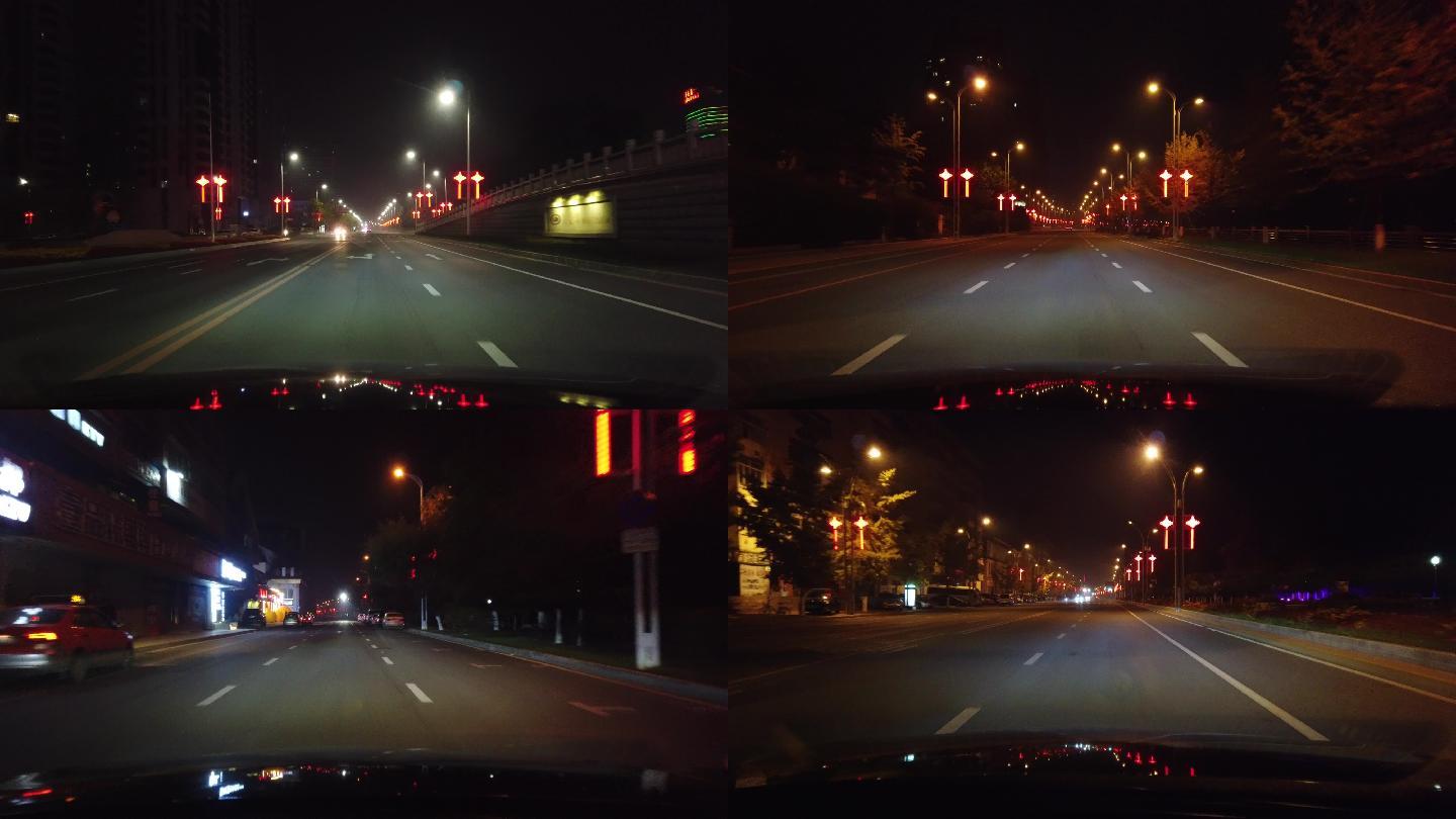 丹东市城市道路夜景