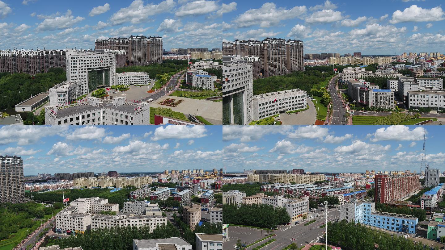 航拍榆树_3840x2160_高清视频素材下载(编号:5092483)_实拍视频_光厂