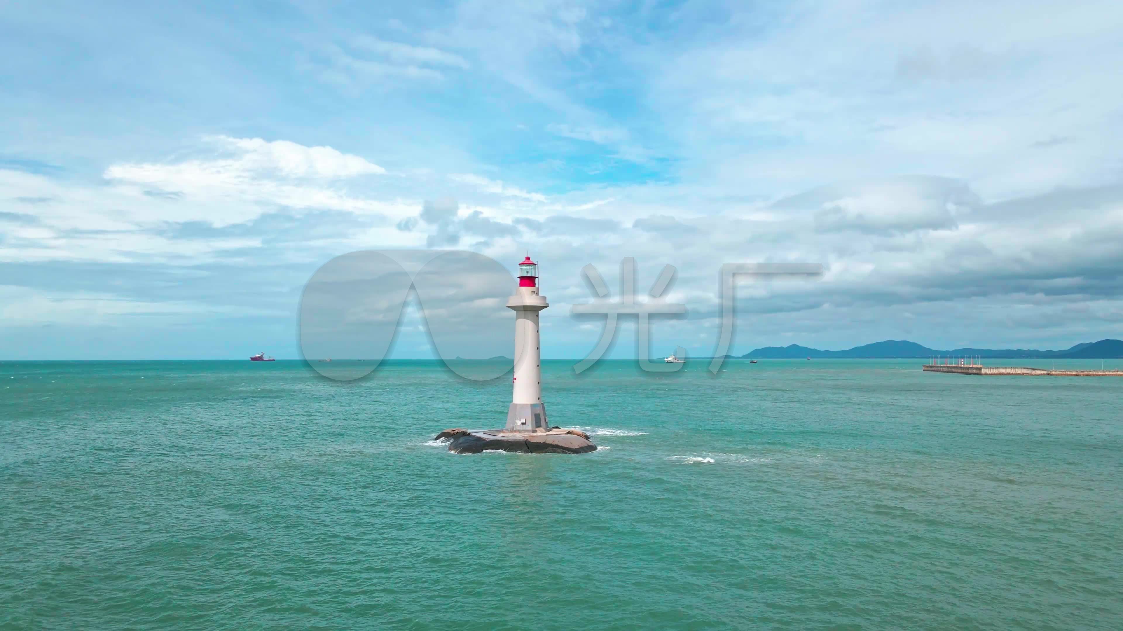 【原创4k】三亚大小洞天景区灯塔_3840x2160_高清视频素材下载(编号