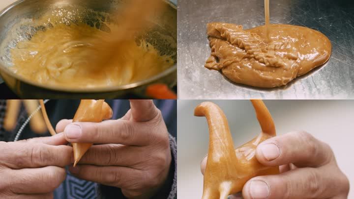 吹糖人糖画制作过程